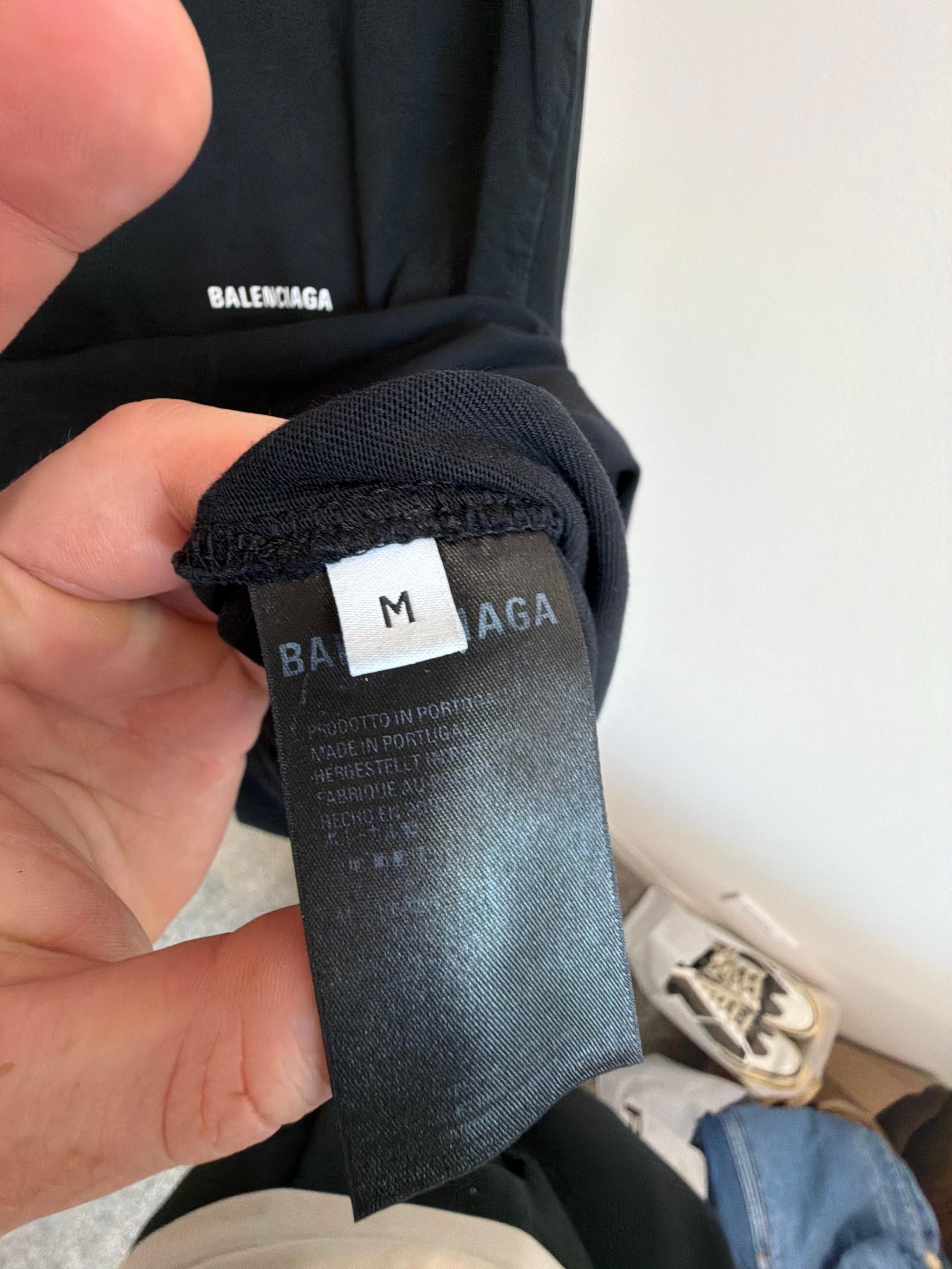 Balenciaga Black Logo T-Shirt (Size M) thumbnail 12