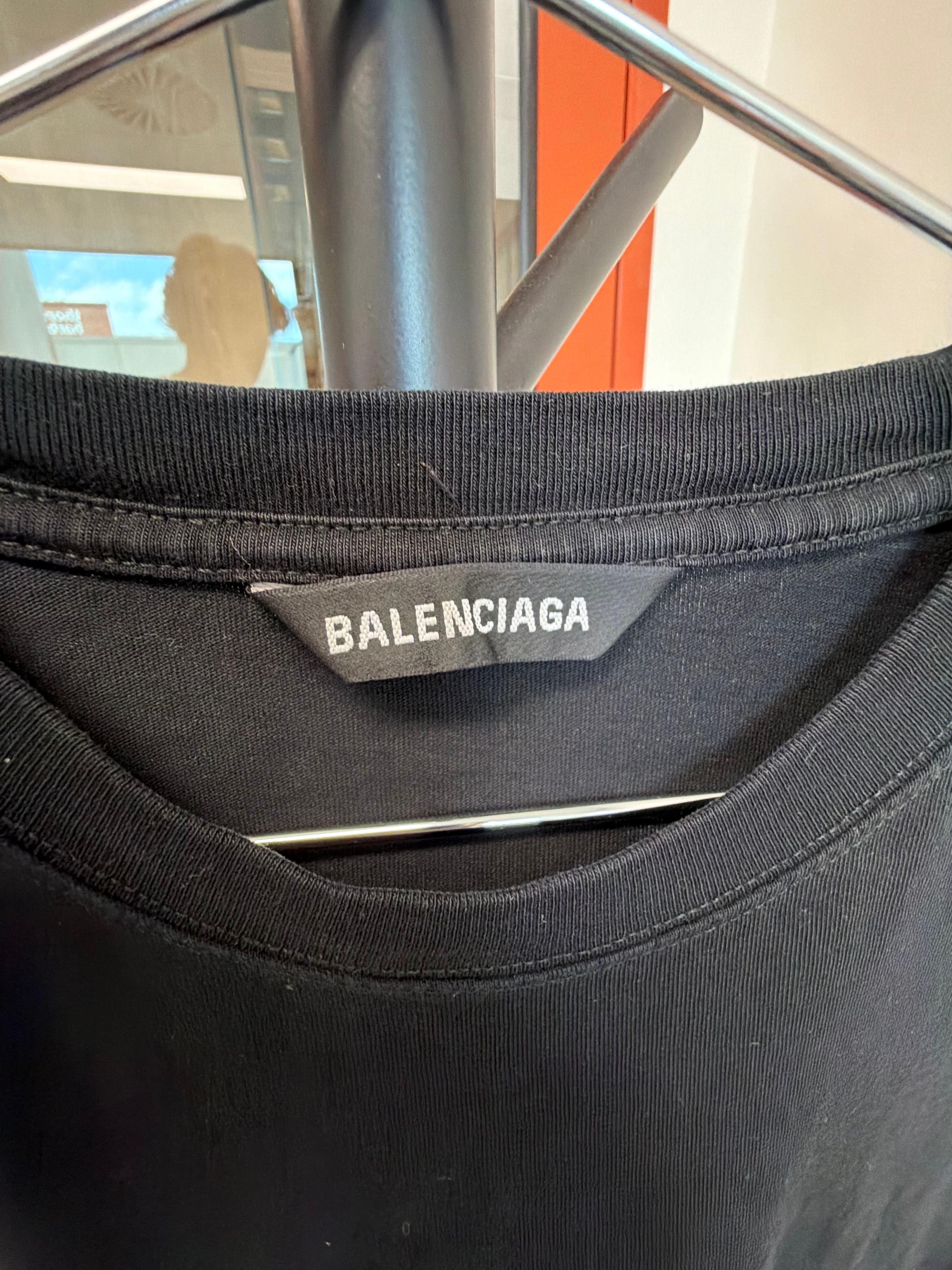 Balenciaga Black Logo T-Shirt (Size M) thumbnail 11