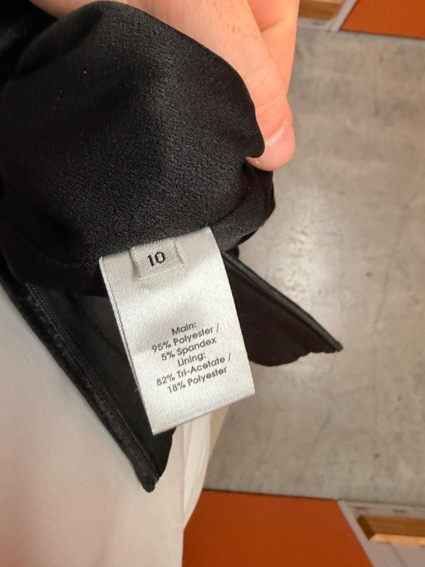 Alex Perry Black Velvet Dress 10 thumbnail 5