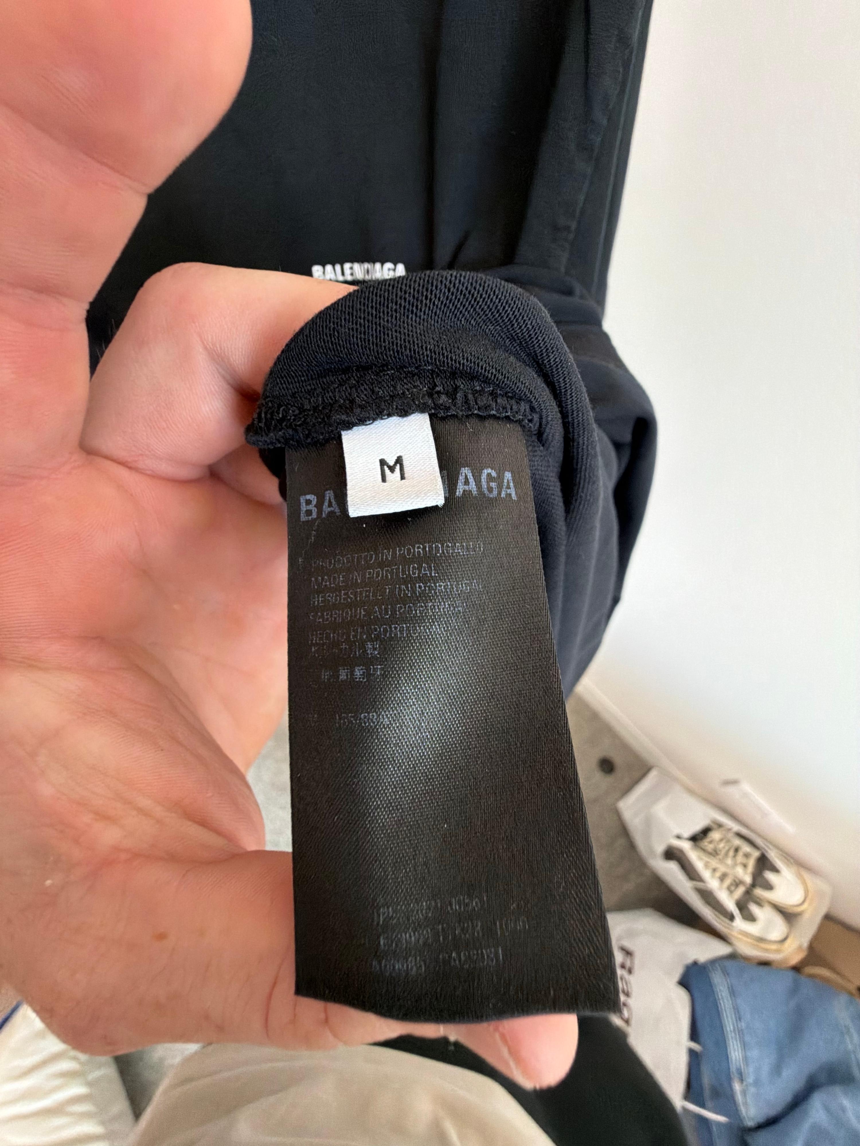 Balenciaga Black Logo T-Shirt (Size M) thumbnail 13