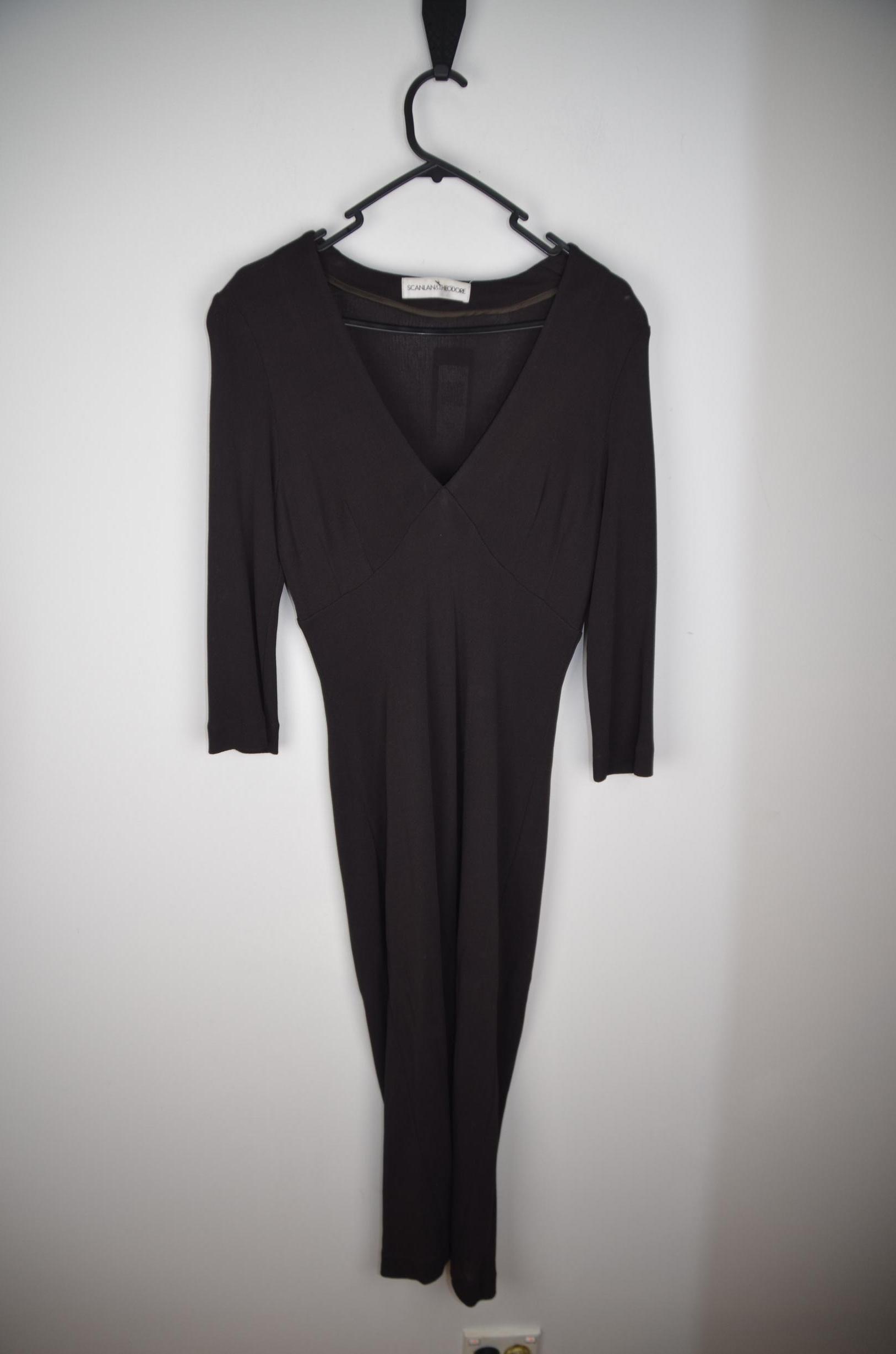 Scanlan & Theodore womens Black Slip Dress