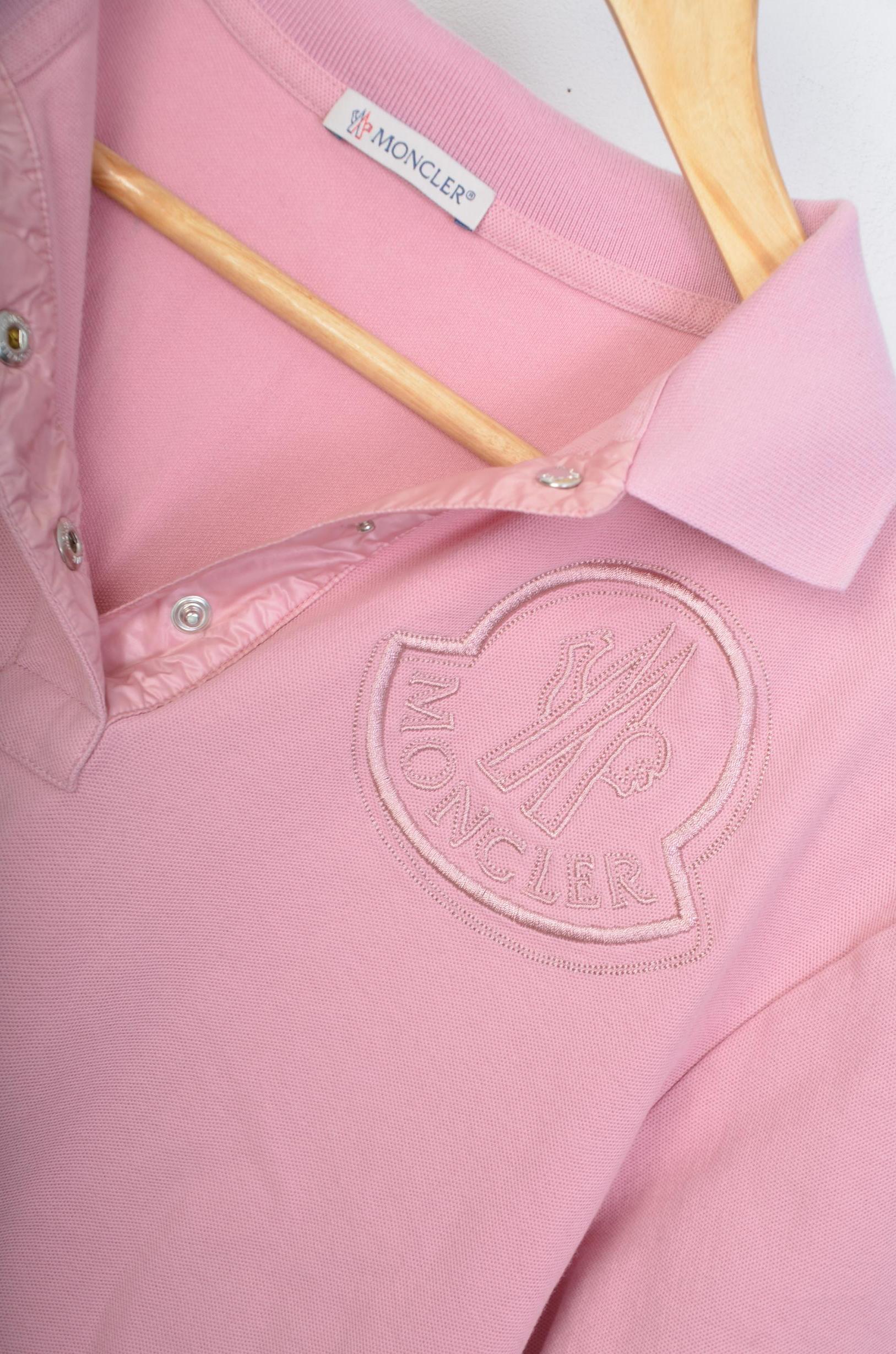 Moncler Womens Pink T-shirts thumbnail 3