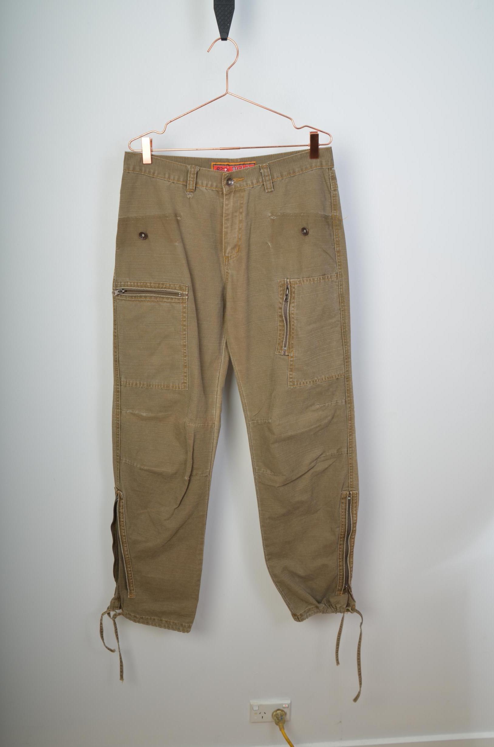 Vintage Korean Brown Cargo Pants