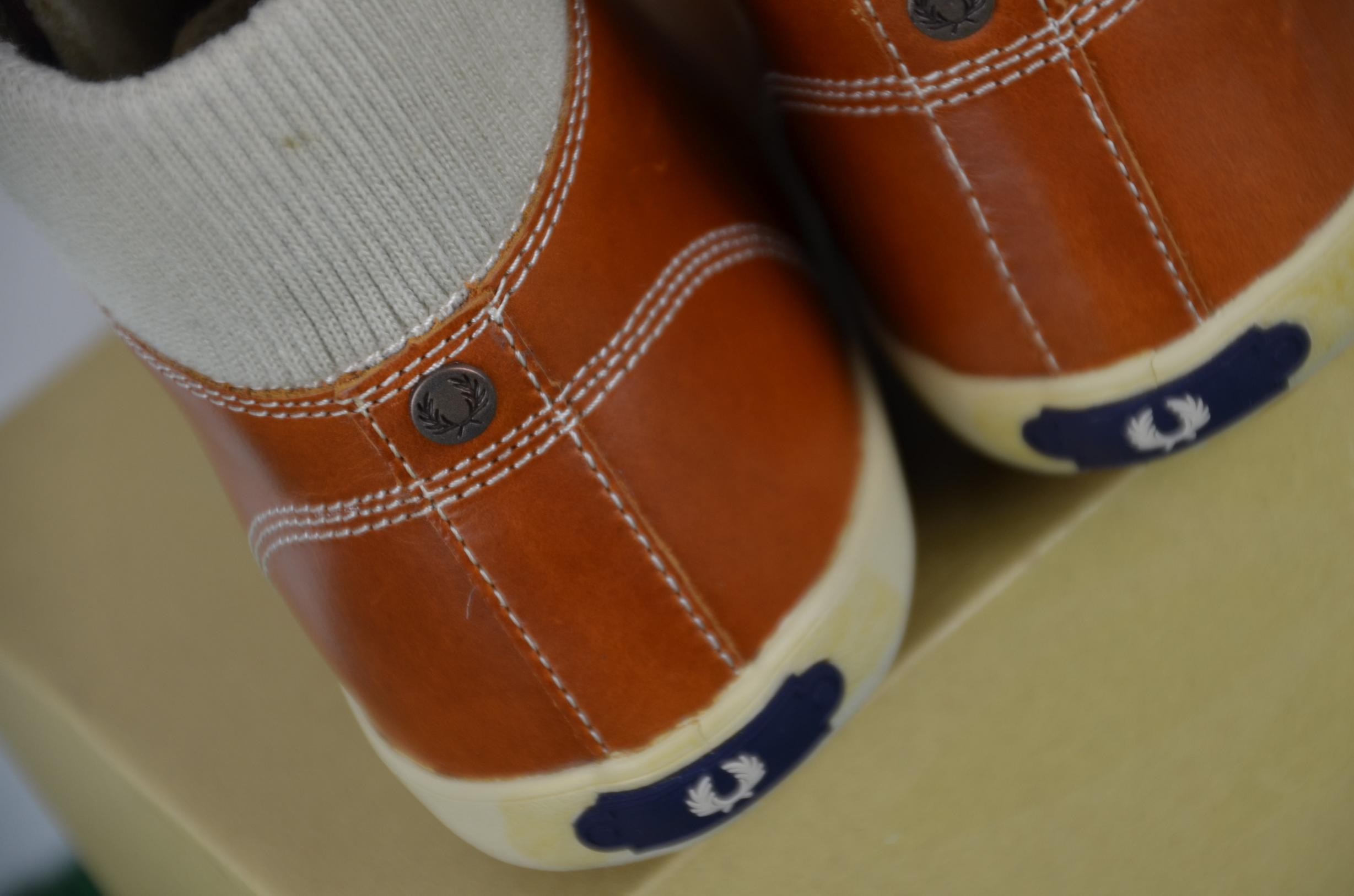 Fred Perry Dead Stock Oiled Leather Sneakers thumbnail 5