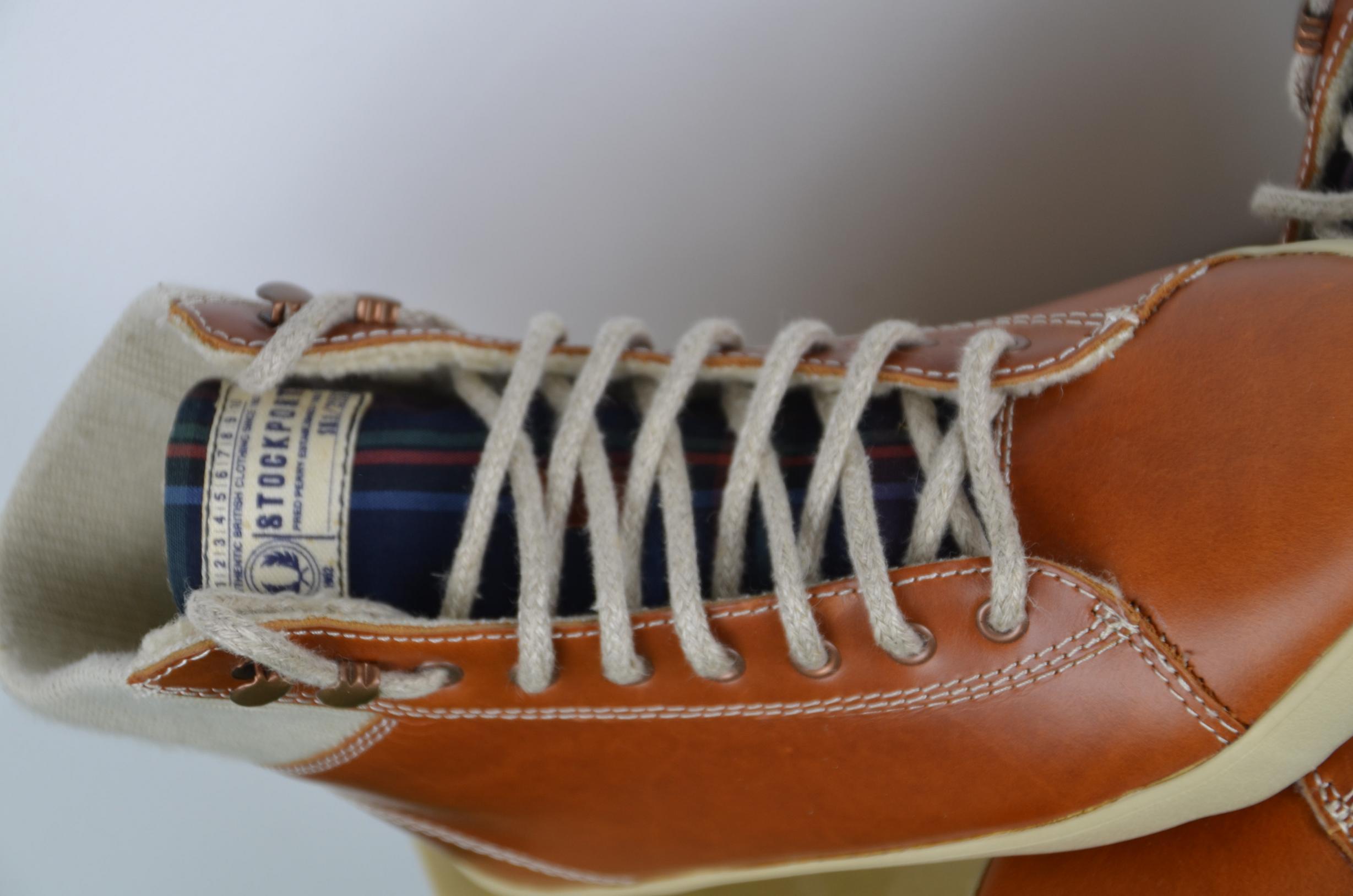 Fred Perry Dead Stock Oiled Leather Sneakers thumbnail 4