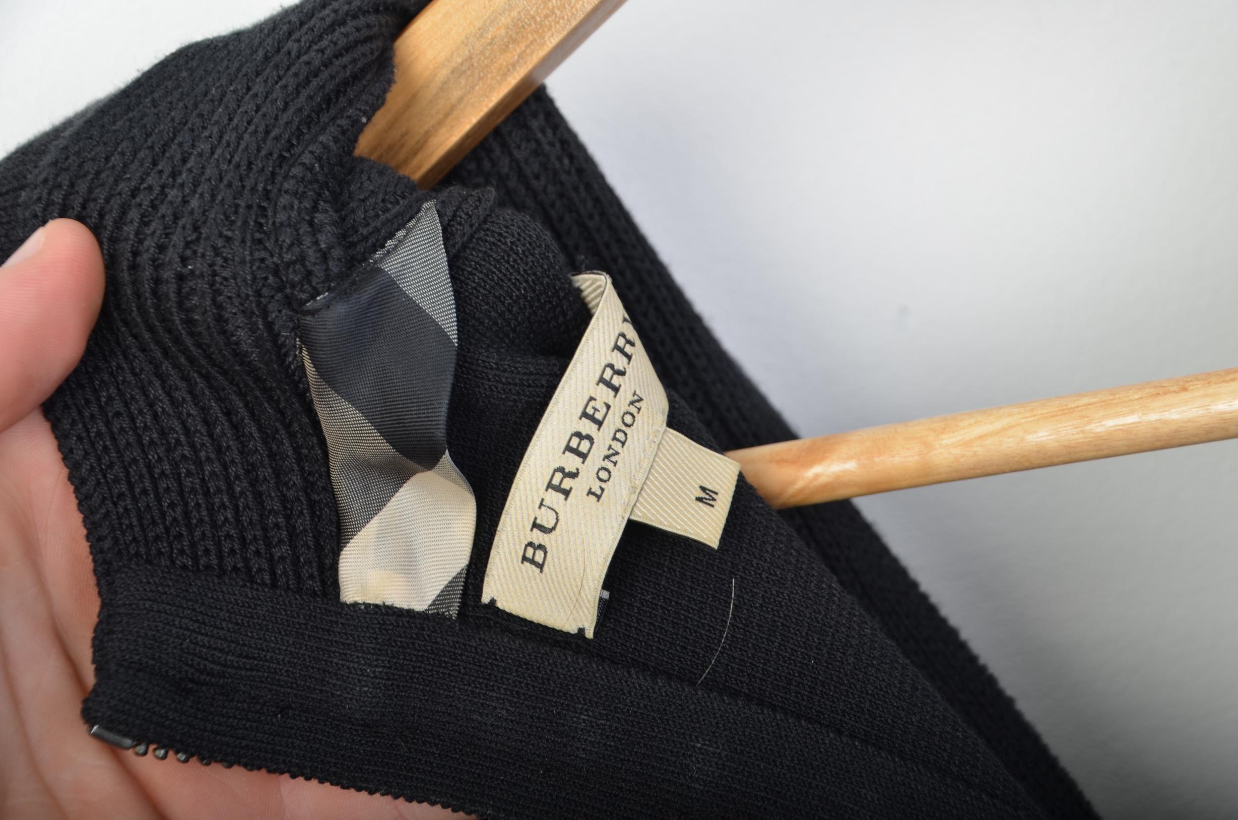 Burberry Womens Black Midi Dress thumbnail 3