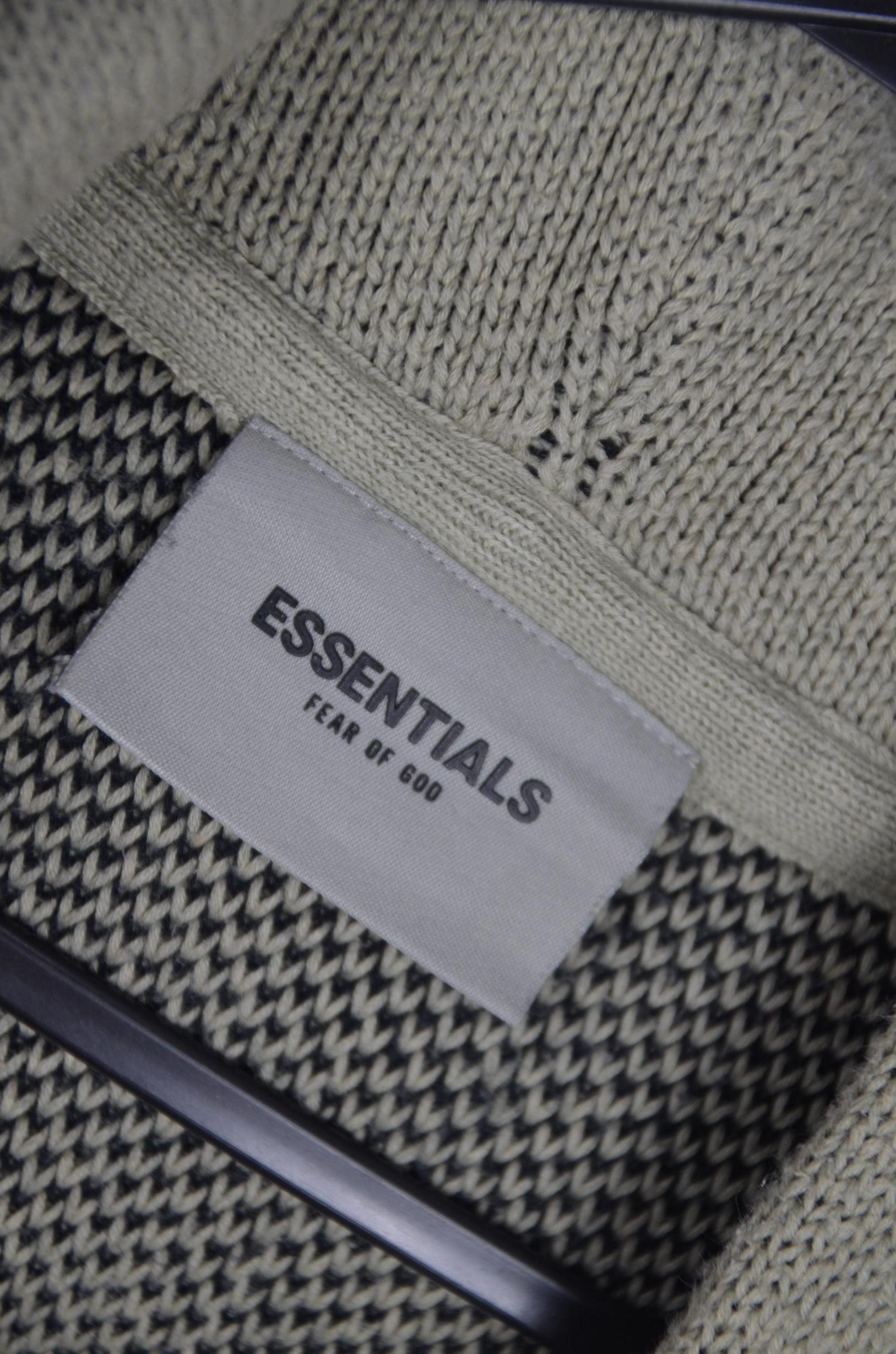 Essentials Fear of God Beige Green Hoodie thumbnail 5