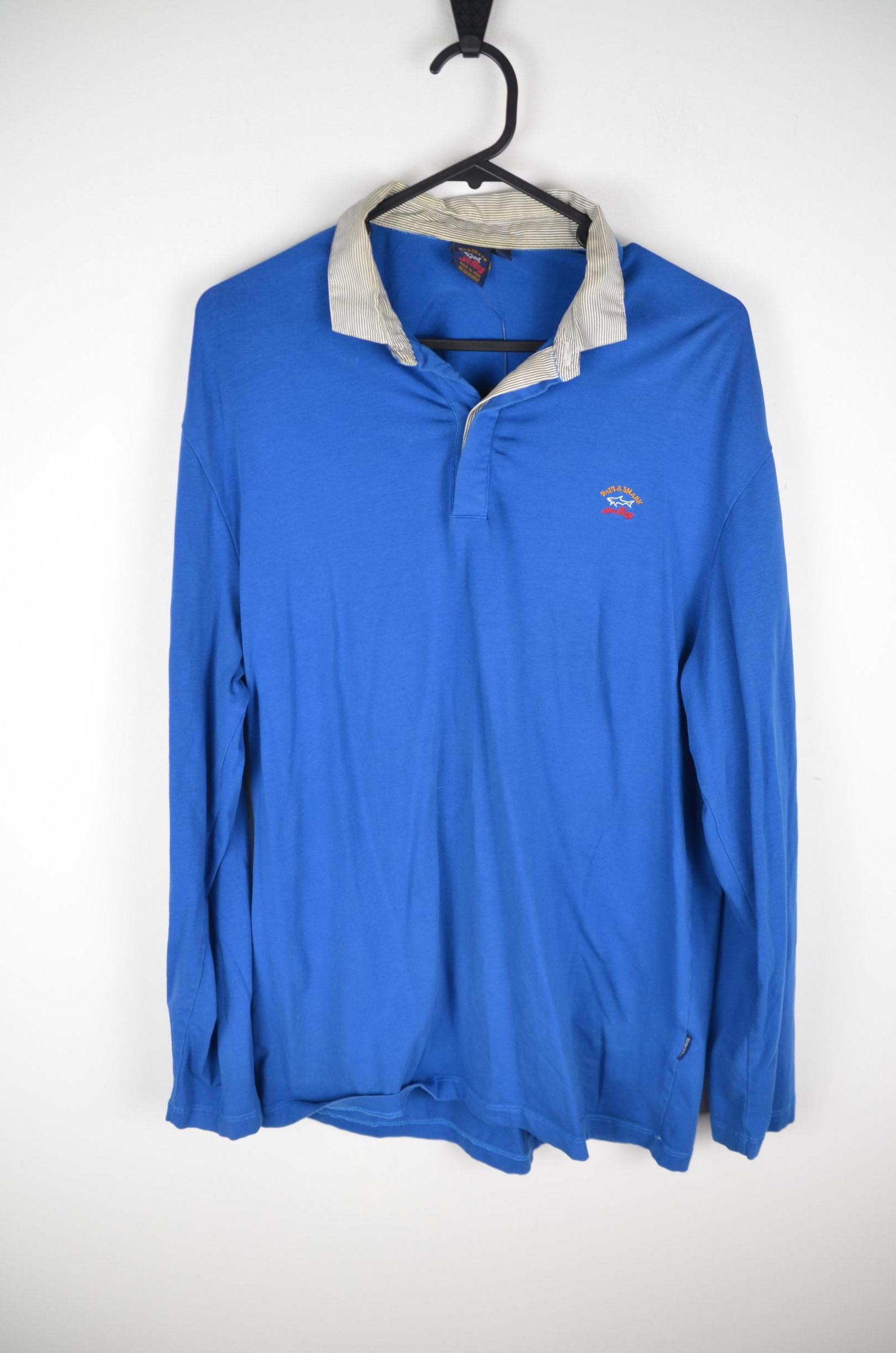 Paul & Shark Blue Collared Sweater
