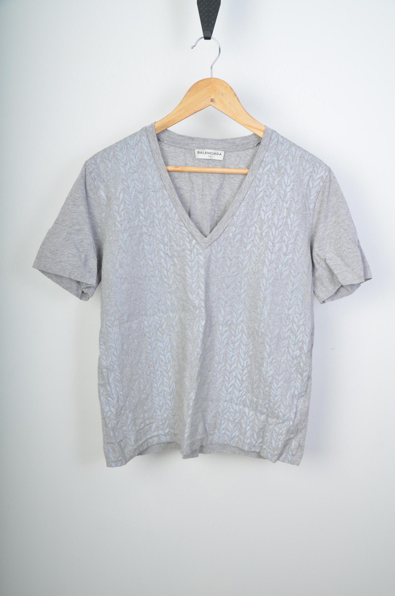 Balenciaga Womens Grey T-shirts