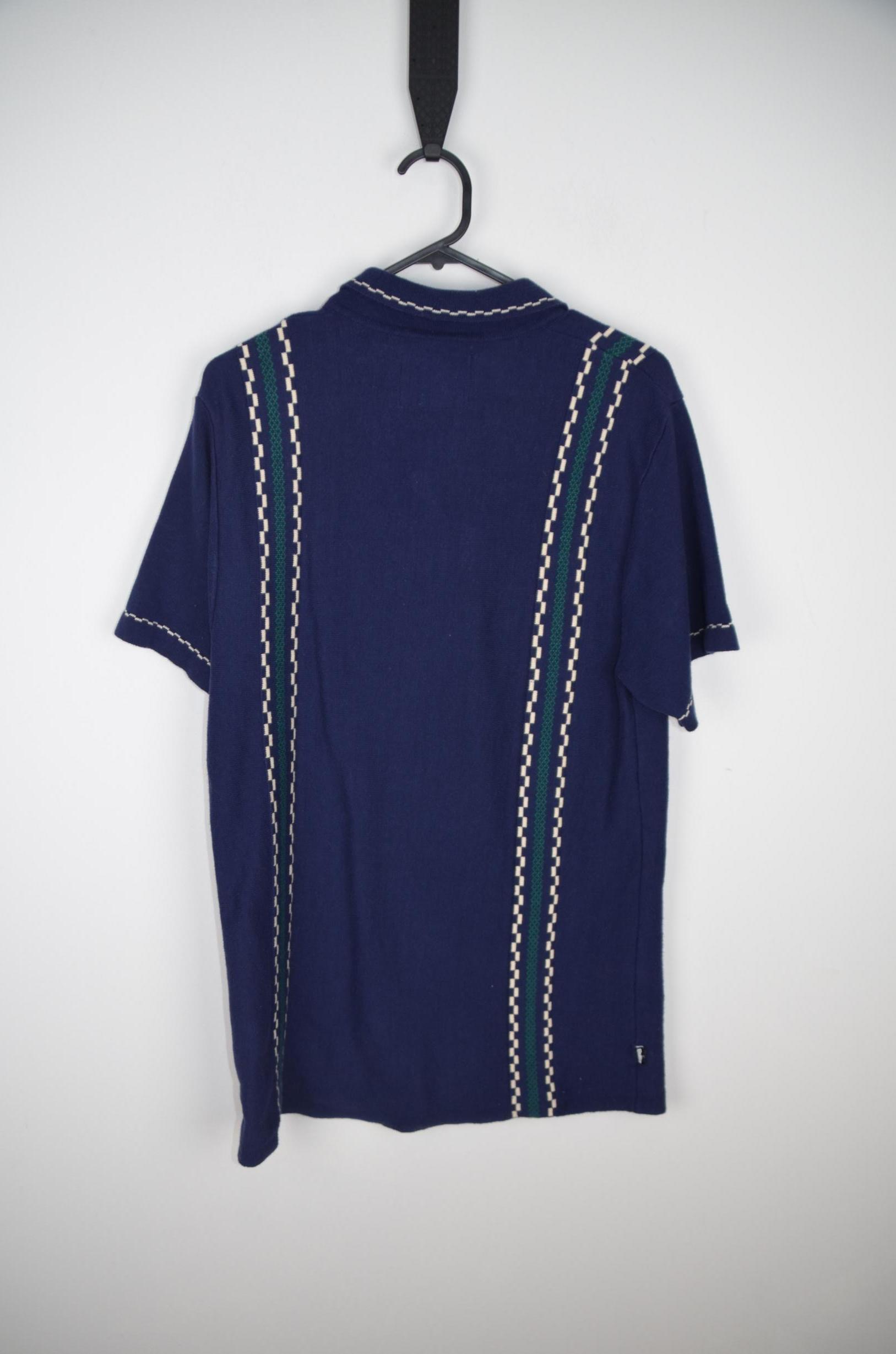 Butter Gods Navy Mens Dress Shirt thumbnail 2