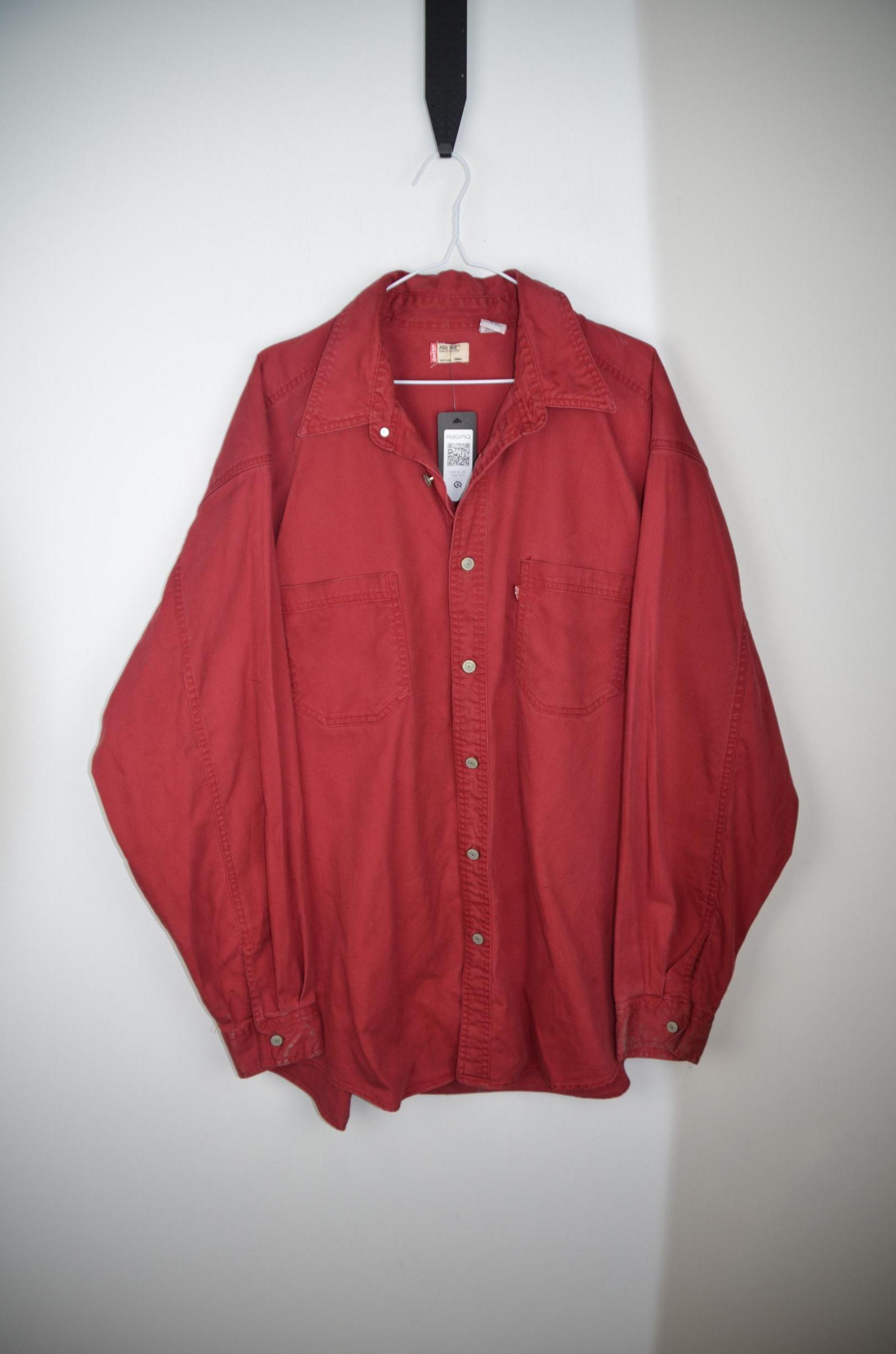 Levis Mens Red Casual Shirts