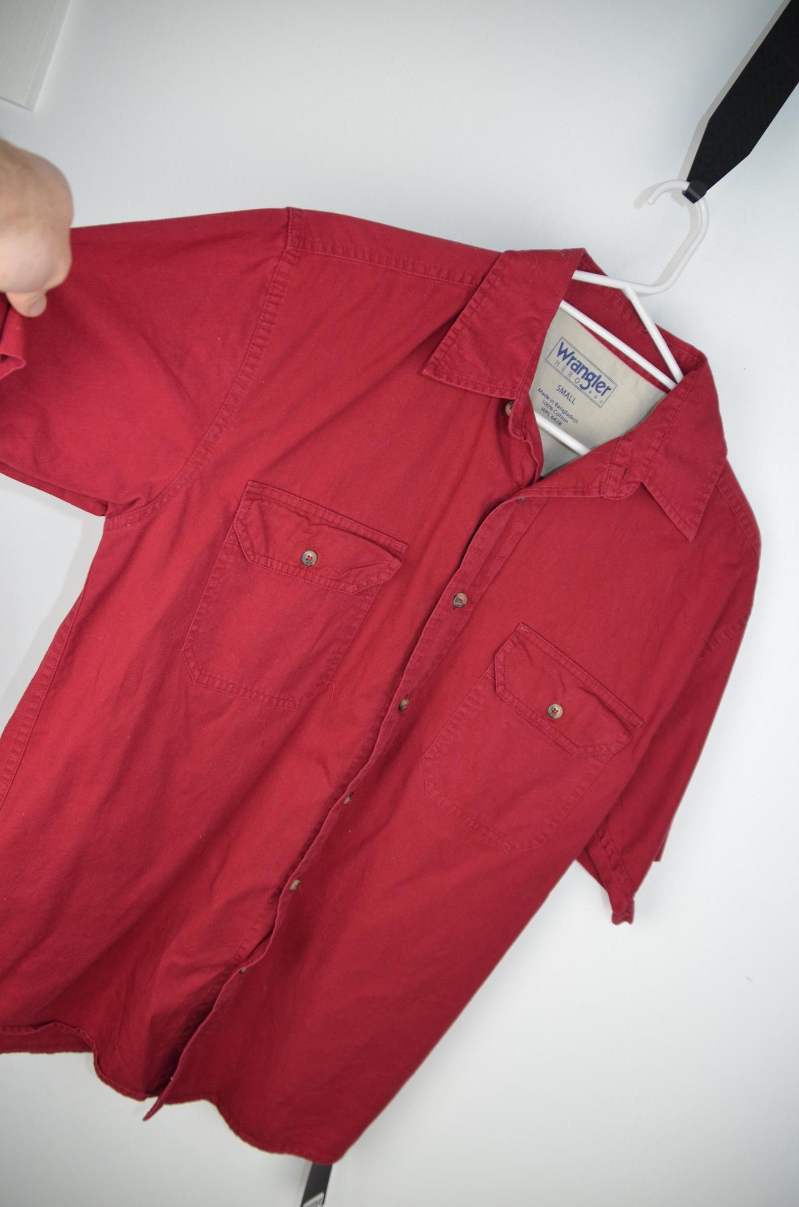 Wrangler Mens Red Casual Shirts thumbnail 4