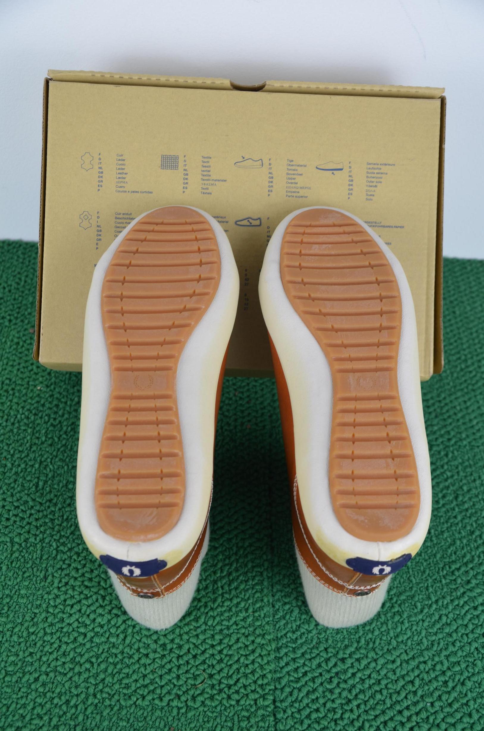 Fred Perry Dead Stock Oiled Leather Sneakers thumbnail 7