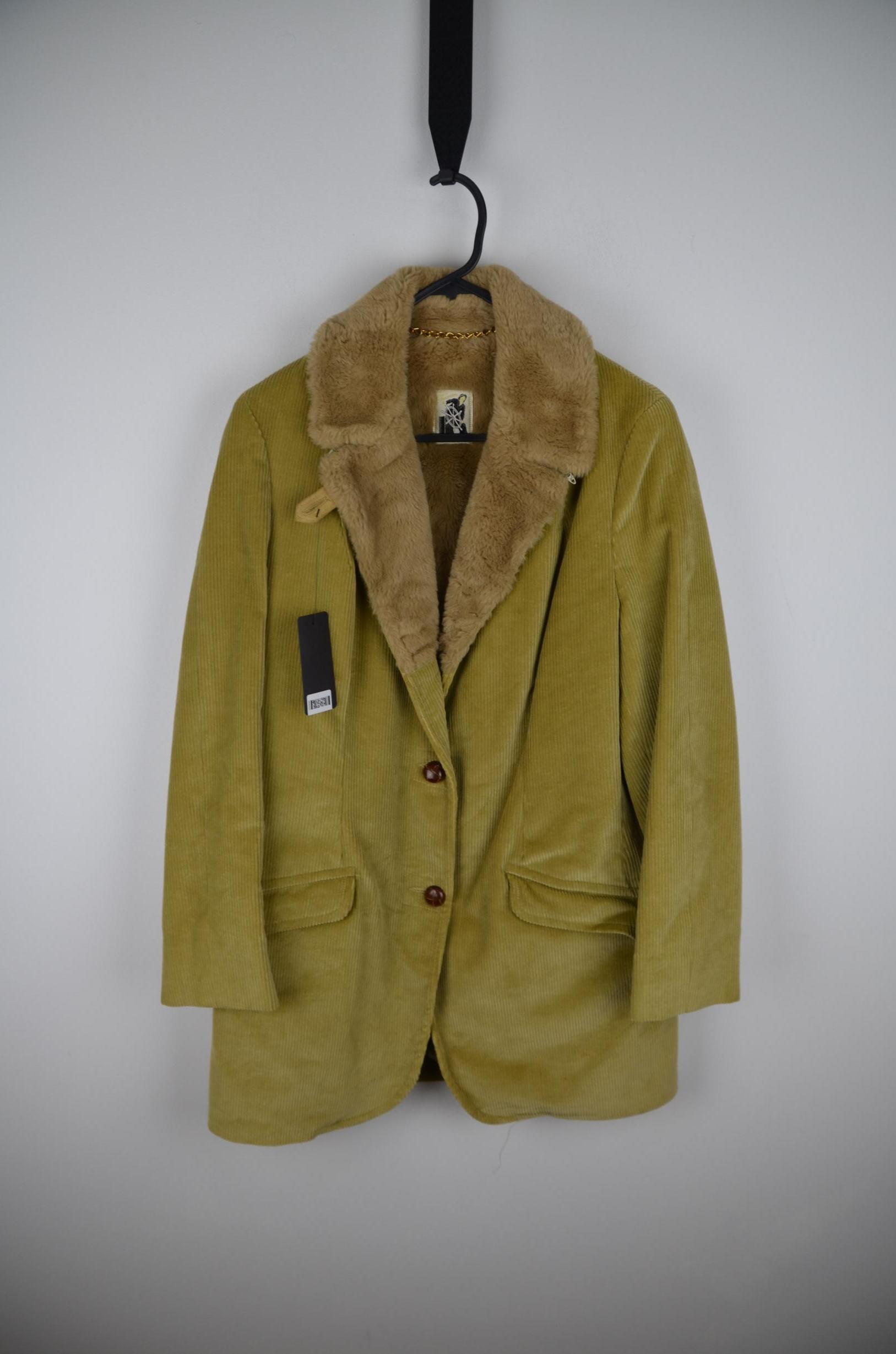 Mighty Mac 40 Faux Fur Lining Tan Brown Blazer