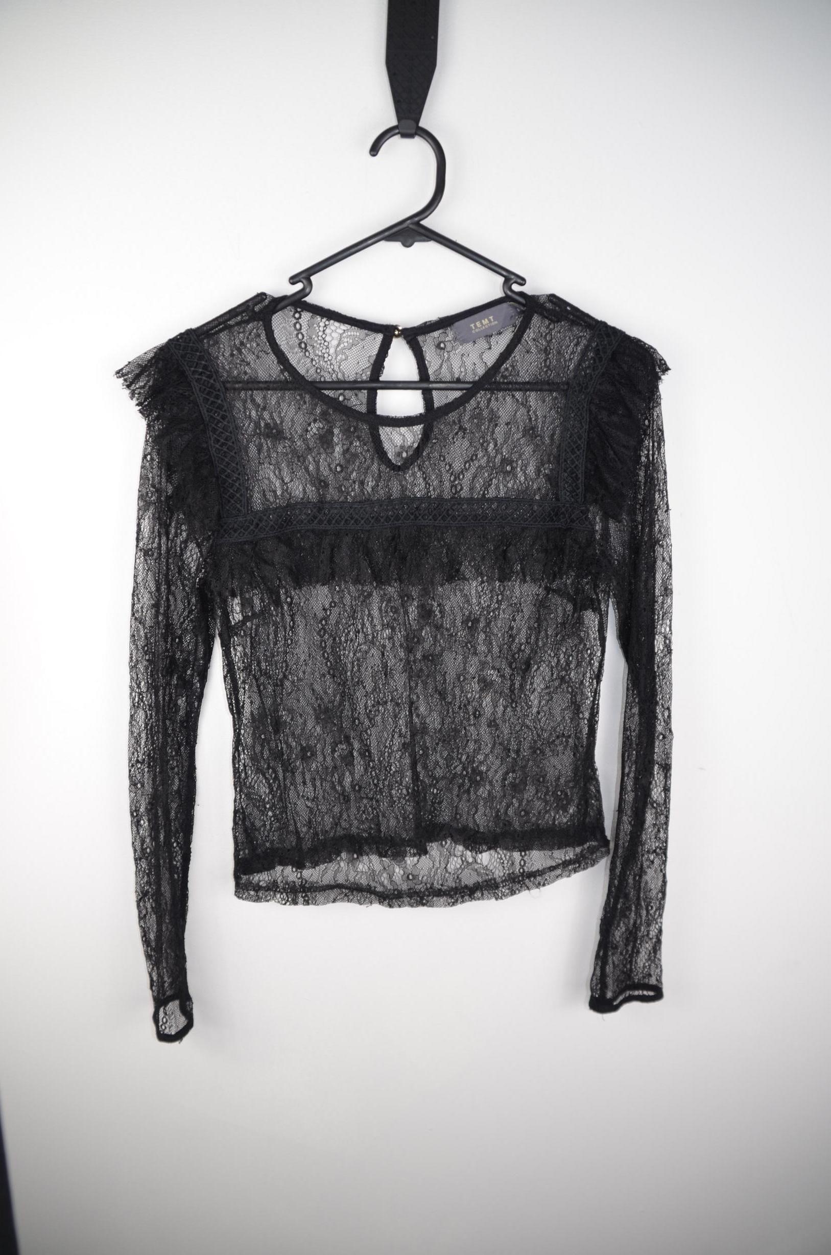 TEMT COLLECTION womens Black Blouse