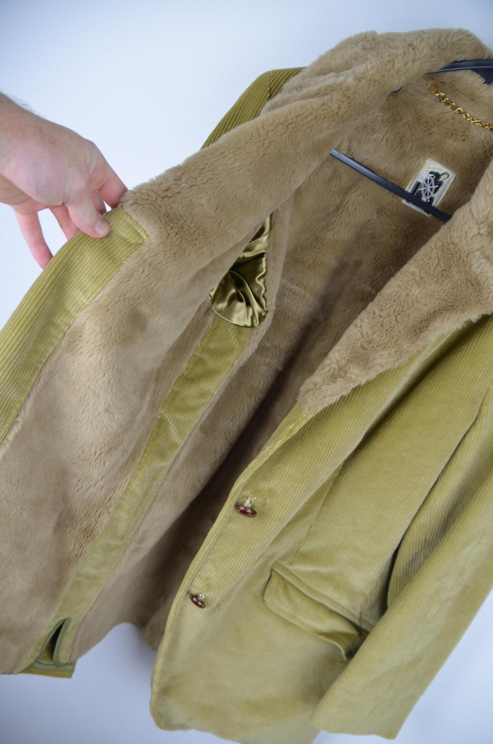 Mighty Mac 40 Faux Fur Lining Tan Brown Blazer thumbnail 5