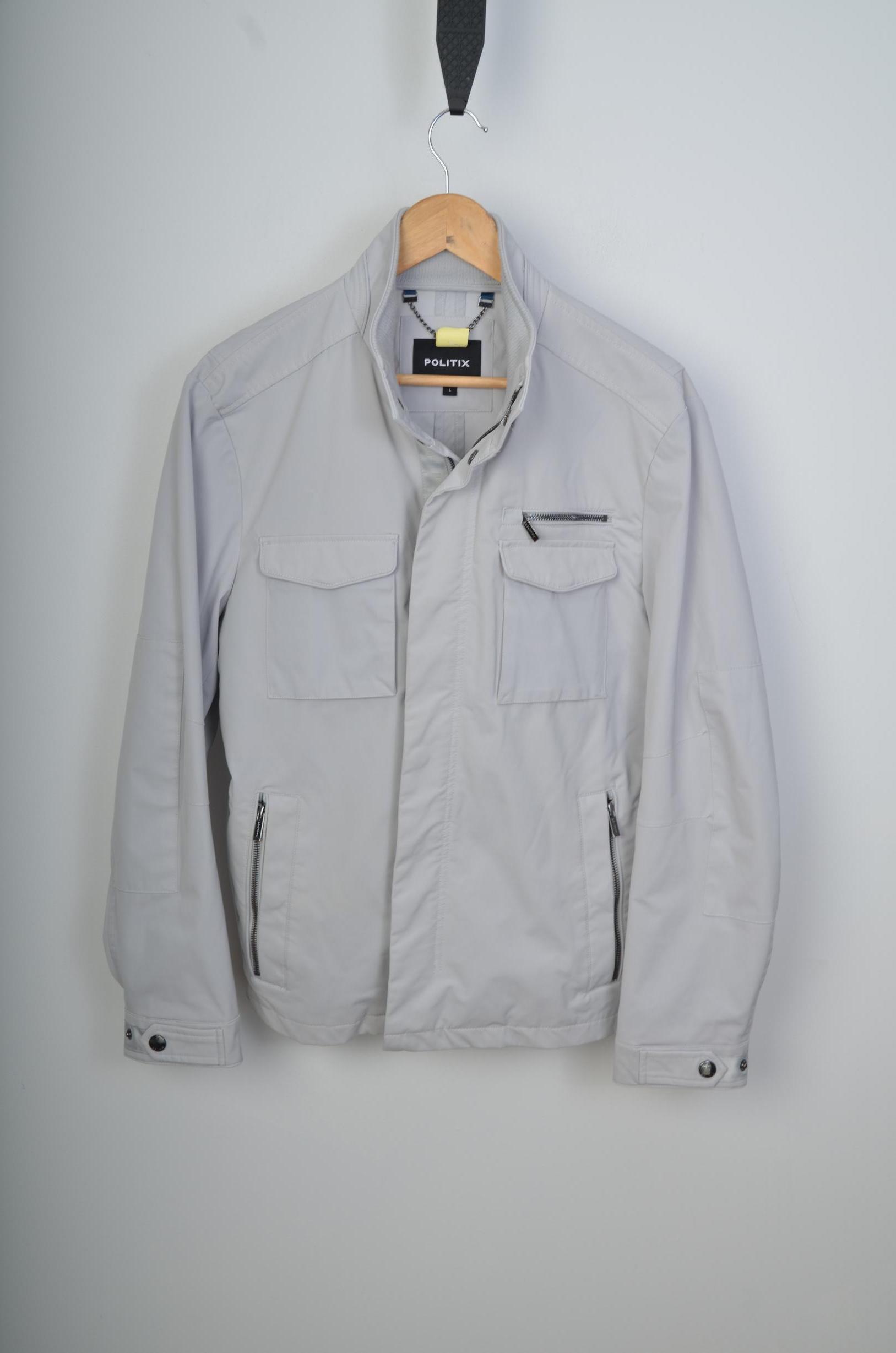 Politix Mens White Windbreakers