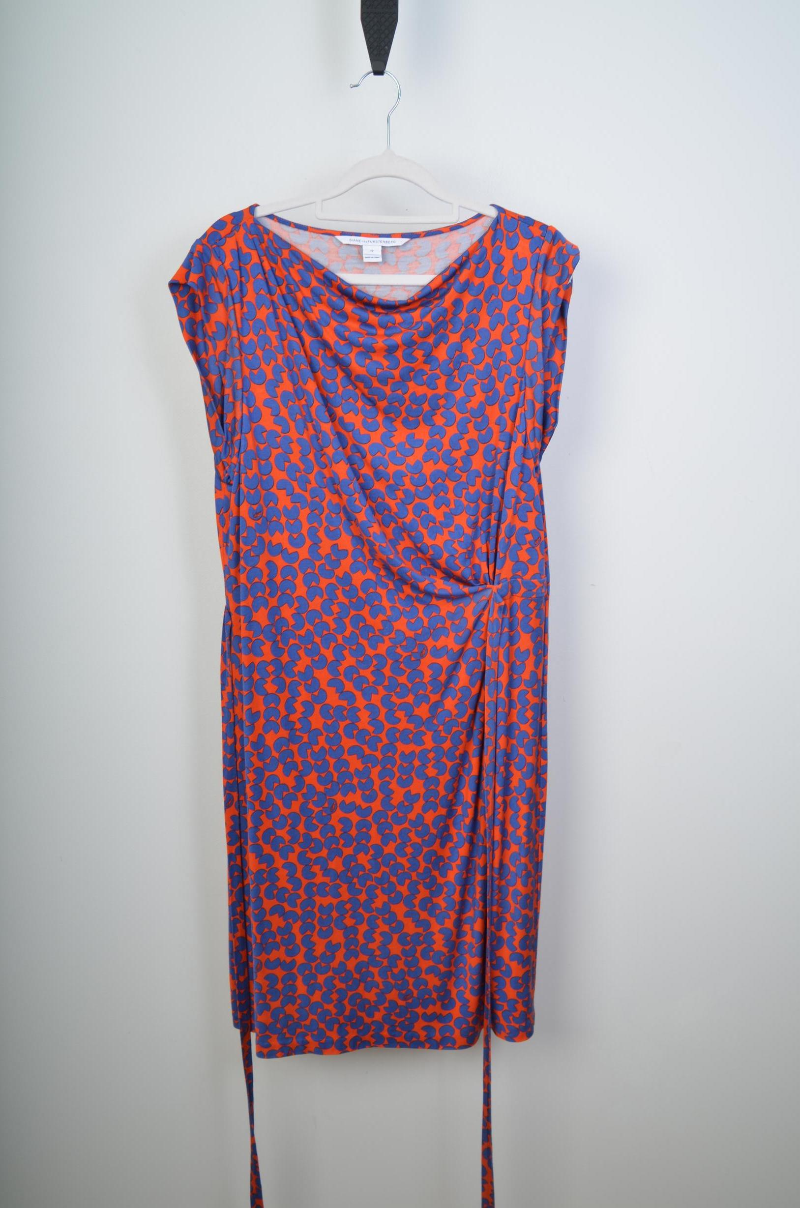 Diane Von Furstenberg Womens Orange Casual Dresses