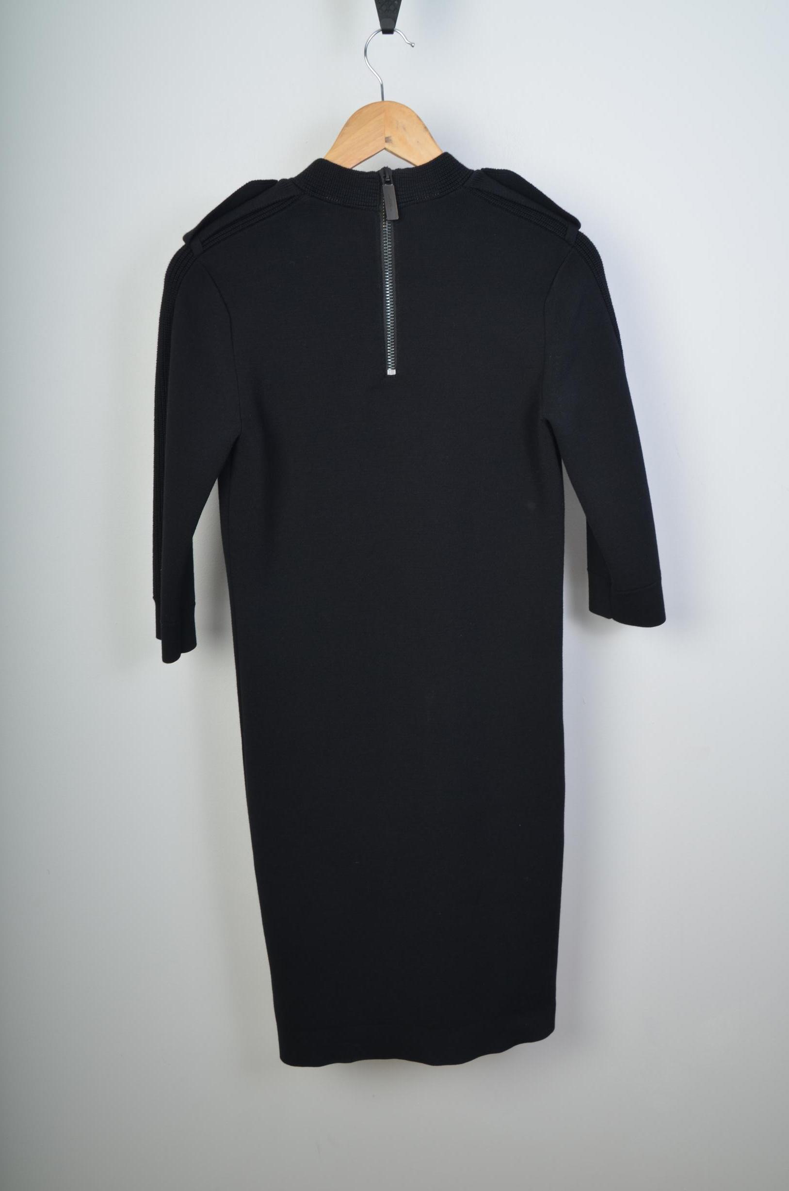 Burberry Womens Black Midi Dress thumbnail 2