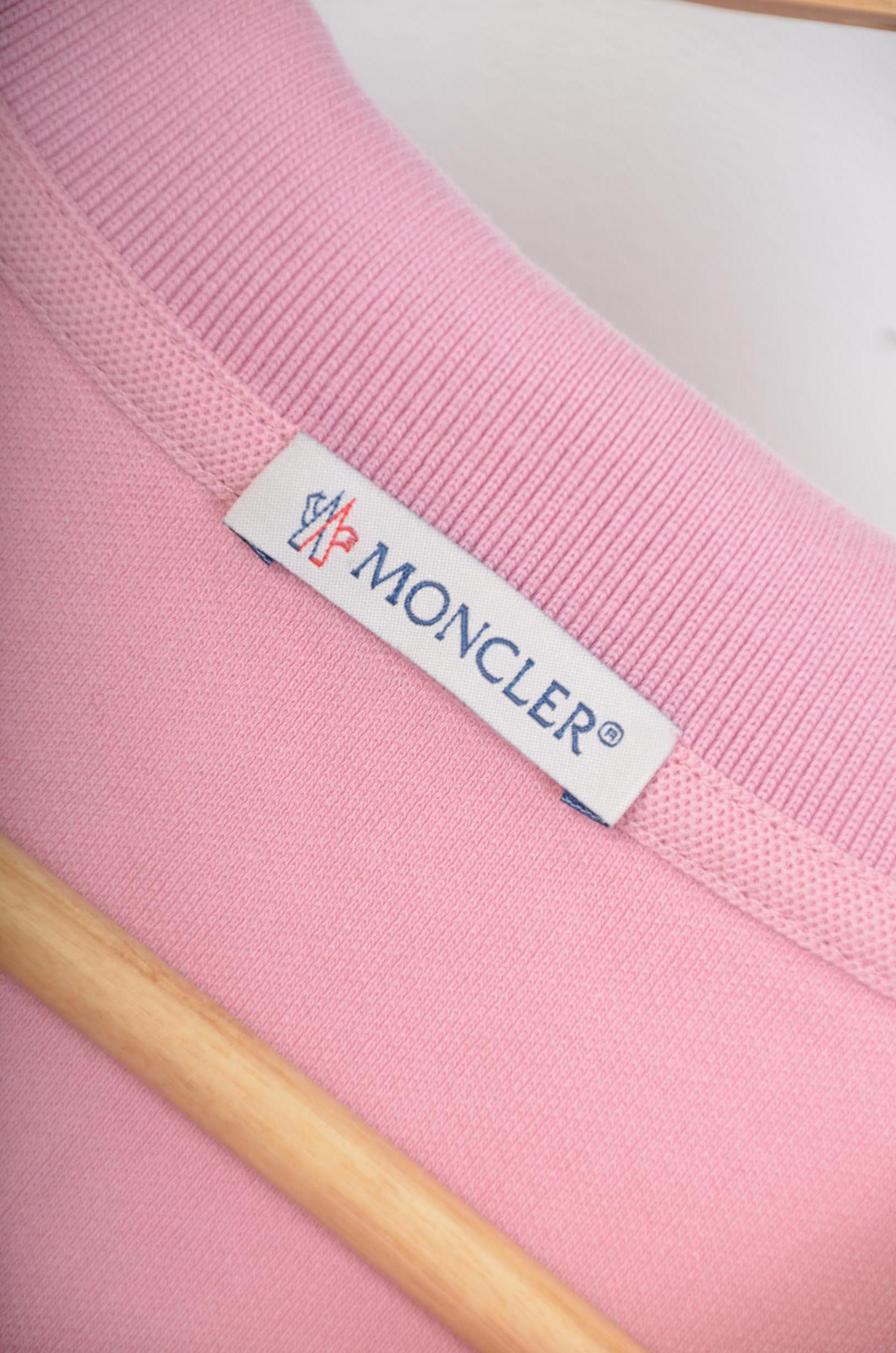 Moncler Womens Pink T-shirts thumbnail 4