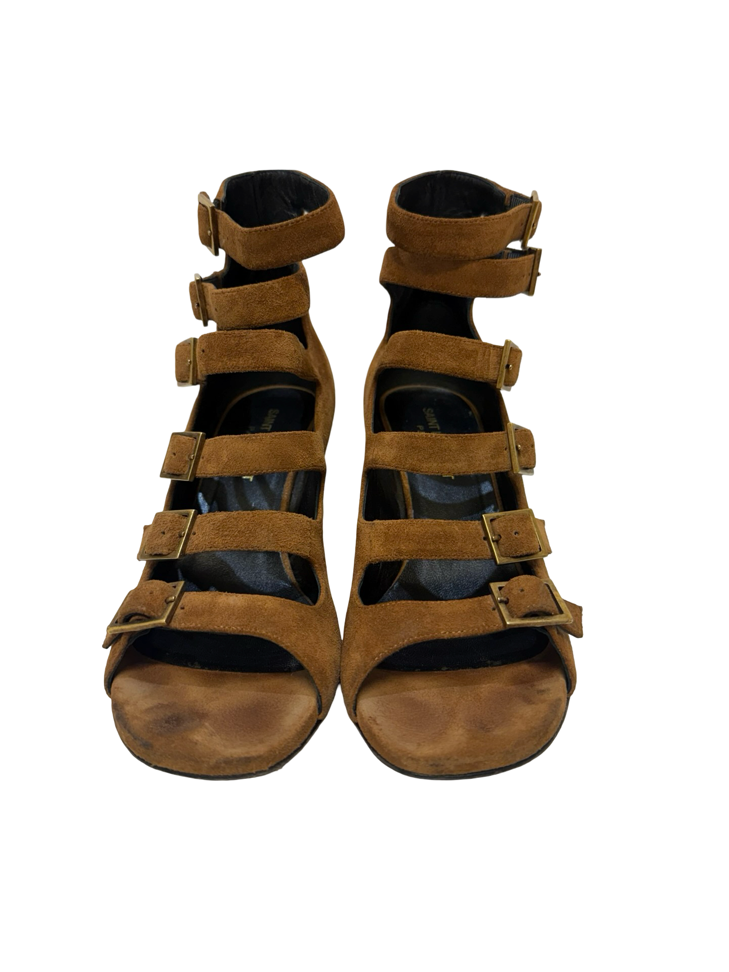 Yves Saint Laurent Tan Suede Sandals 36.5 thumbnail 3