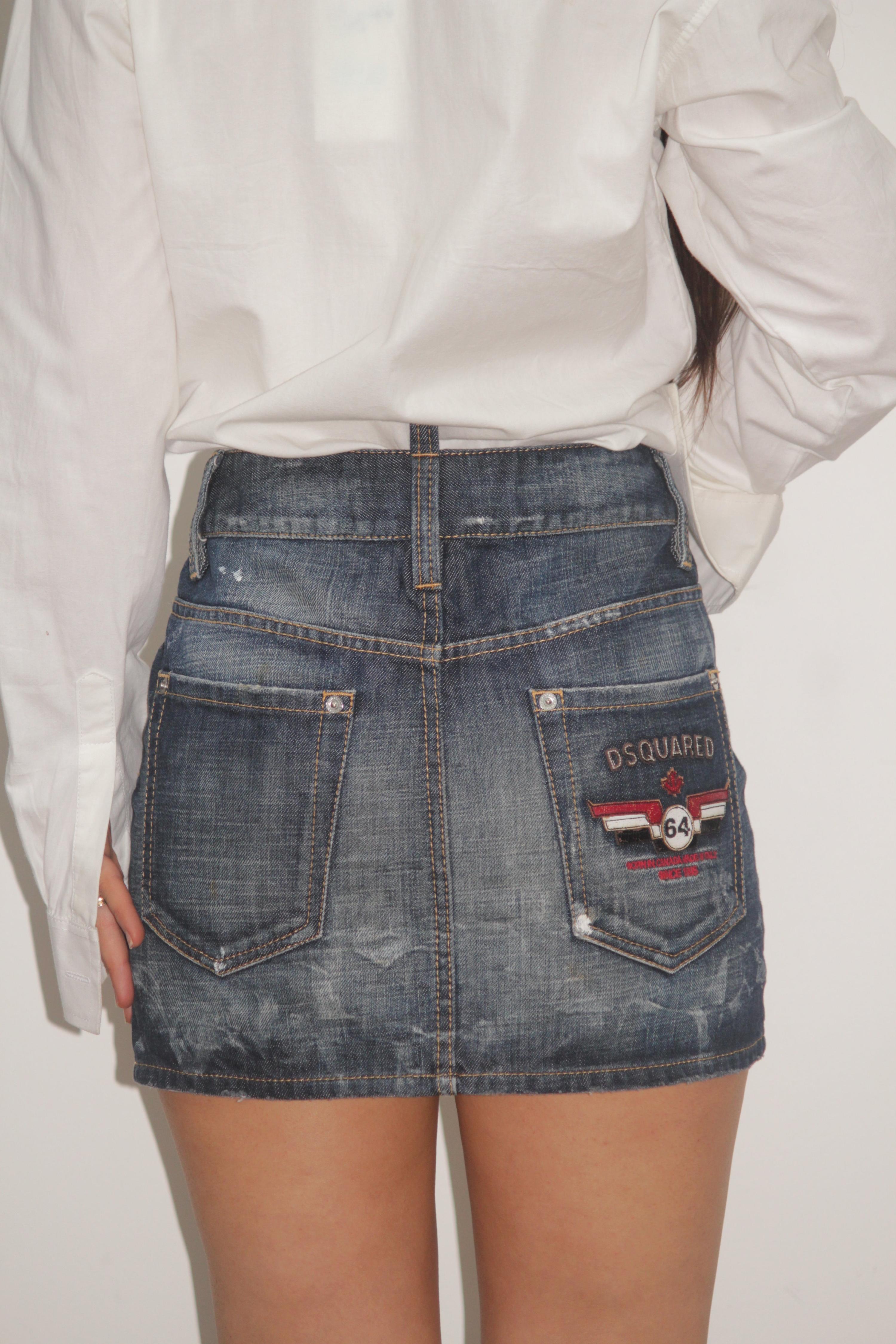 DSquared2 Denim Mini Skirt thumbnail 3