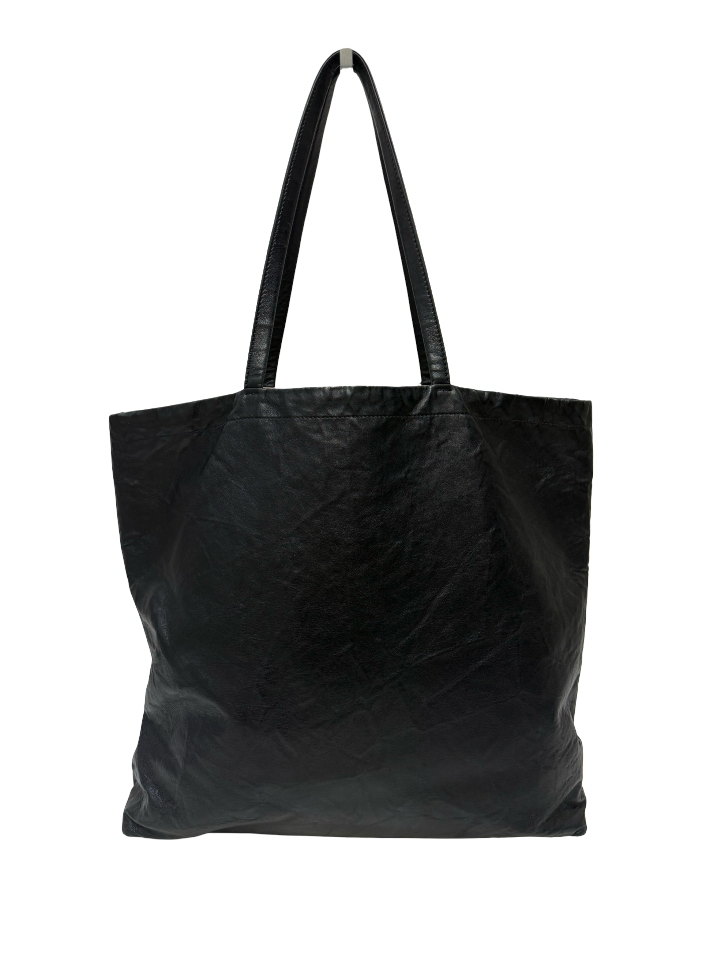 Prada Black Leather Tote thumbnail 2