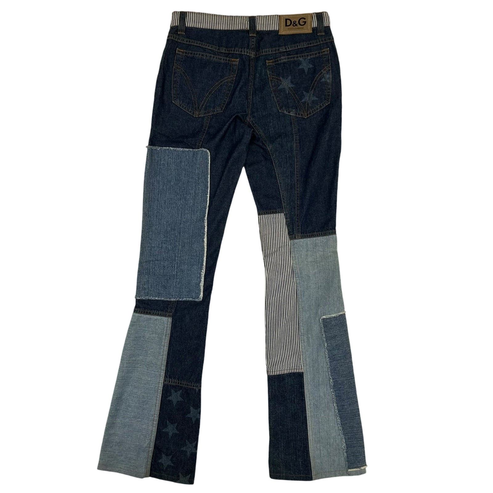 Dolce & Gabanna 2000s Patchwork Women’s Jeans (Size 27”) thumbnail 7