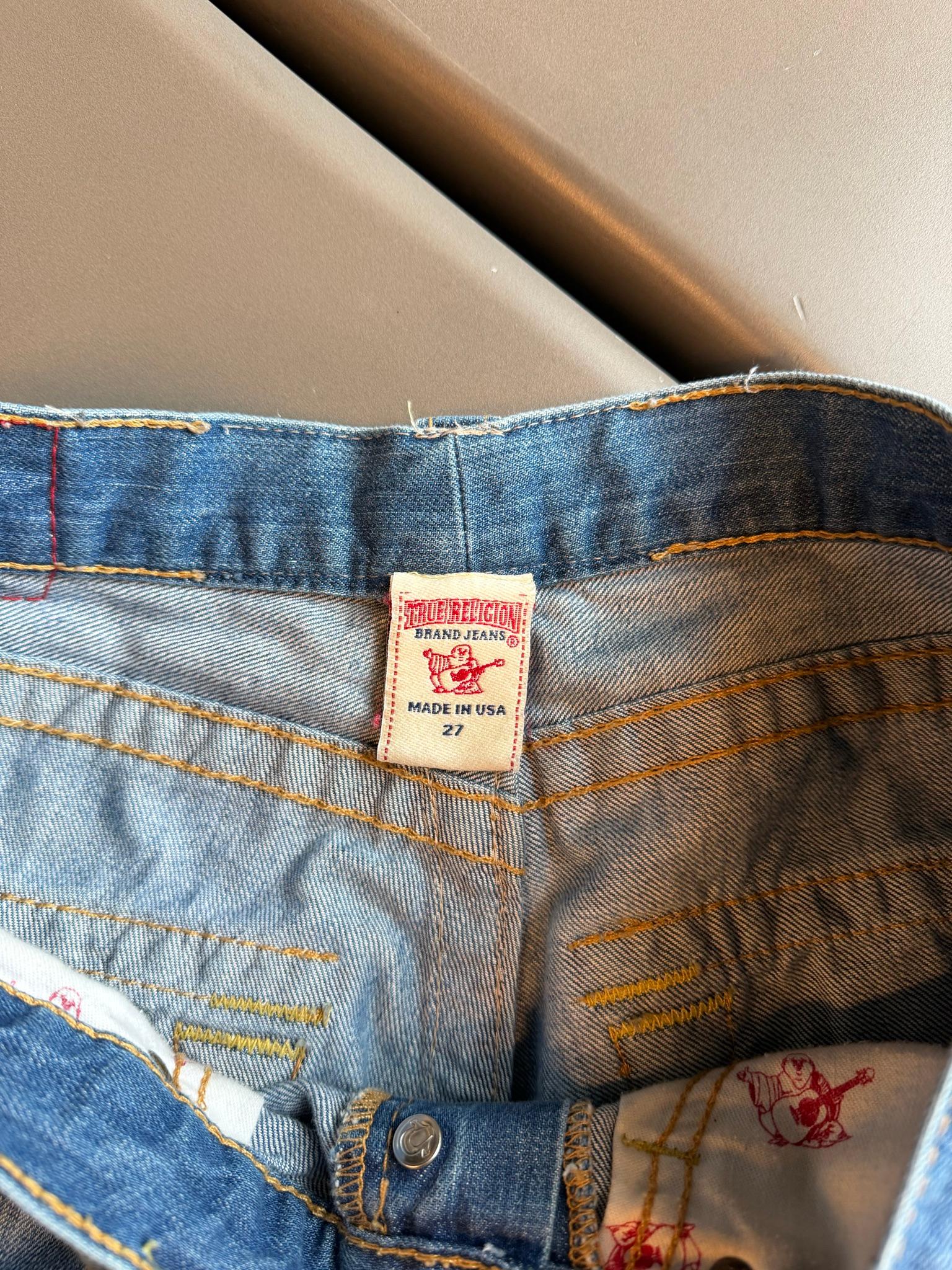 True Religion World Tour Section Jordan Jeans Blue (Size 27) thumbnail 2