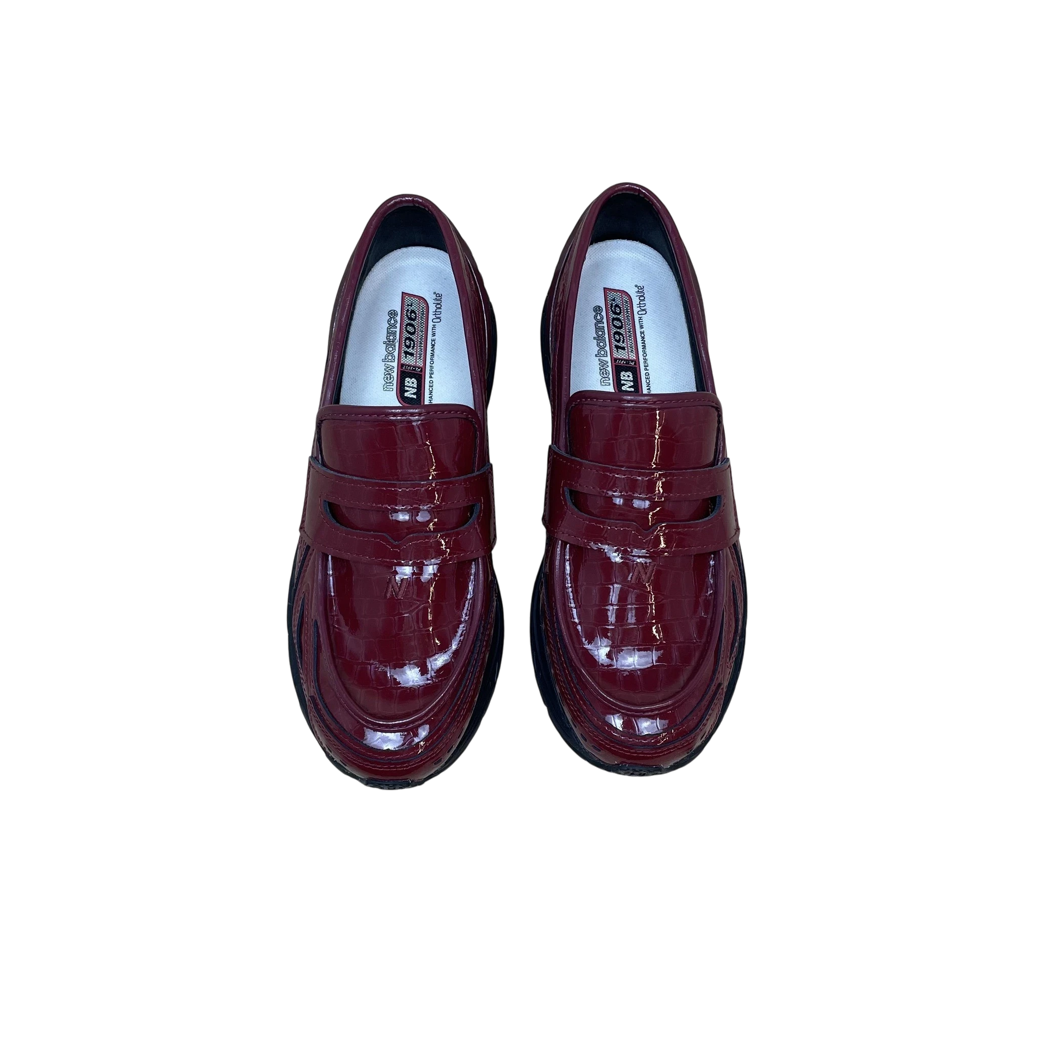 New Balance 1906L Loafers Crocodile  Maroon (Size US10/UK9.5) thumbnail 2