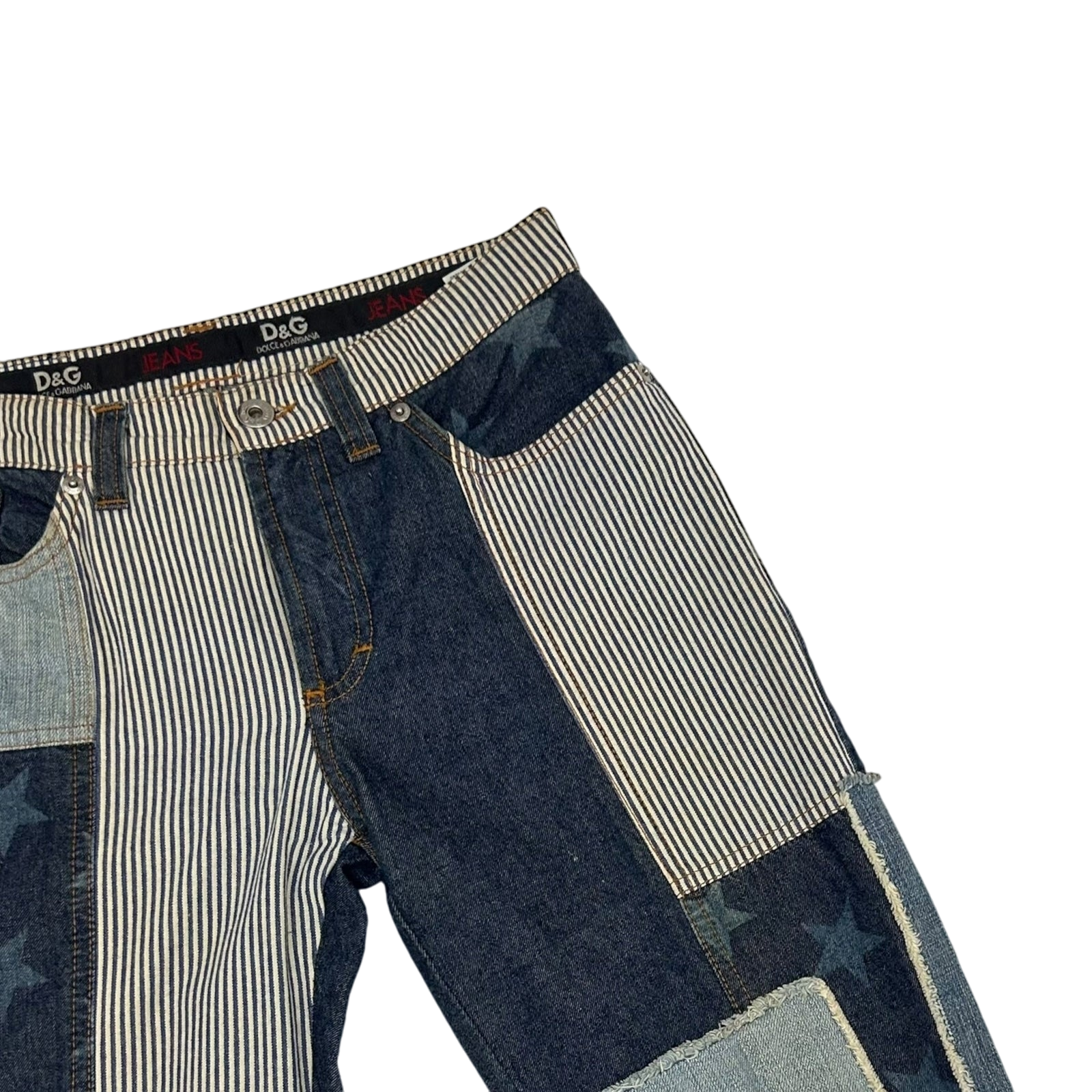 Dolce & Gabanna 2000s Patchwork Women’s Jeans (Size 27”) thumbnail 3
