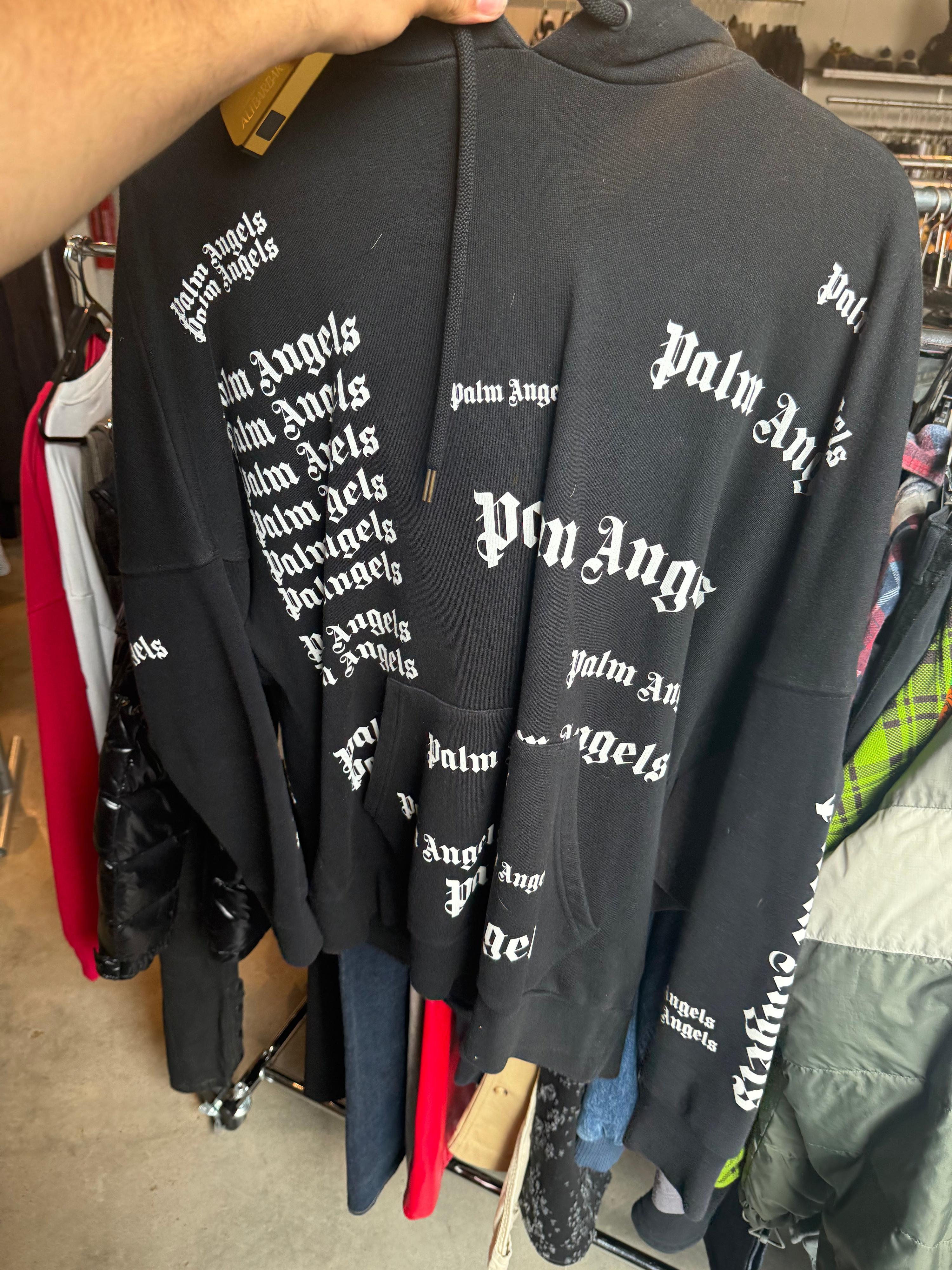 Palm Angels SS19 Ultra Logo Oversized Hoodie Black (Fits M-XL)