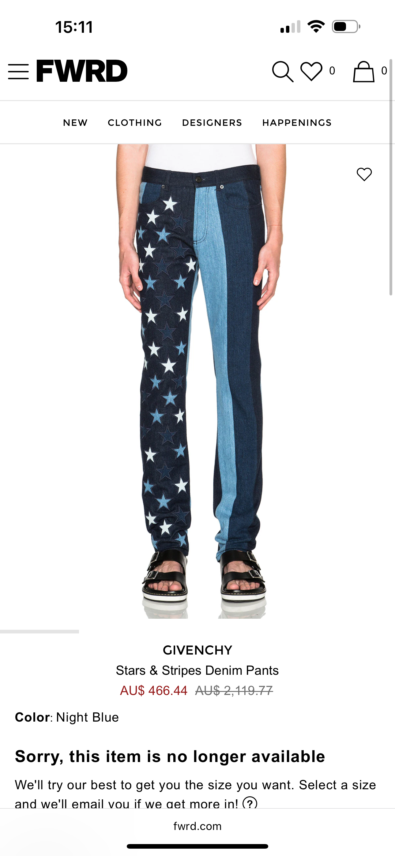 Givenchy Stars & Stripes Jeans (Size 32) thumbnail 2