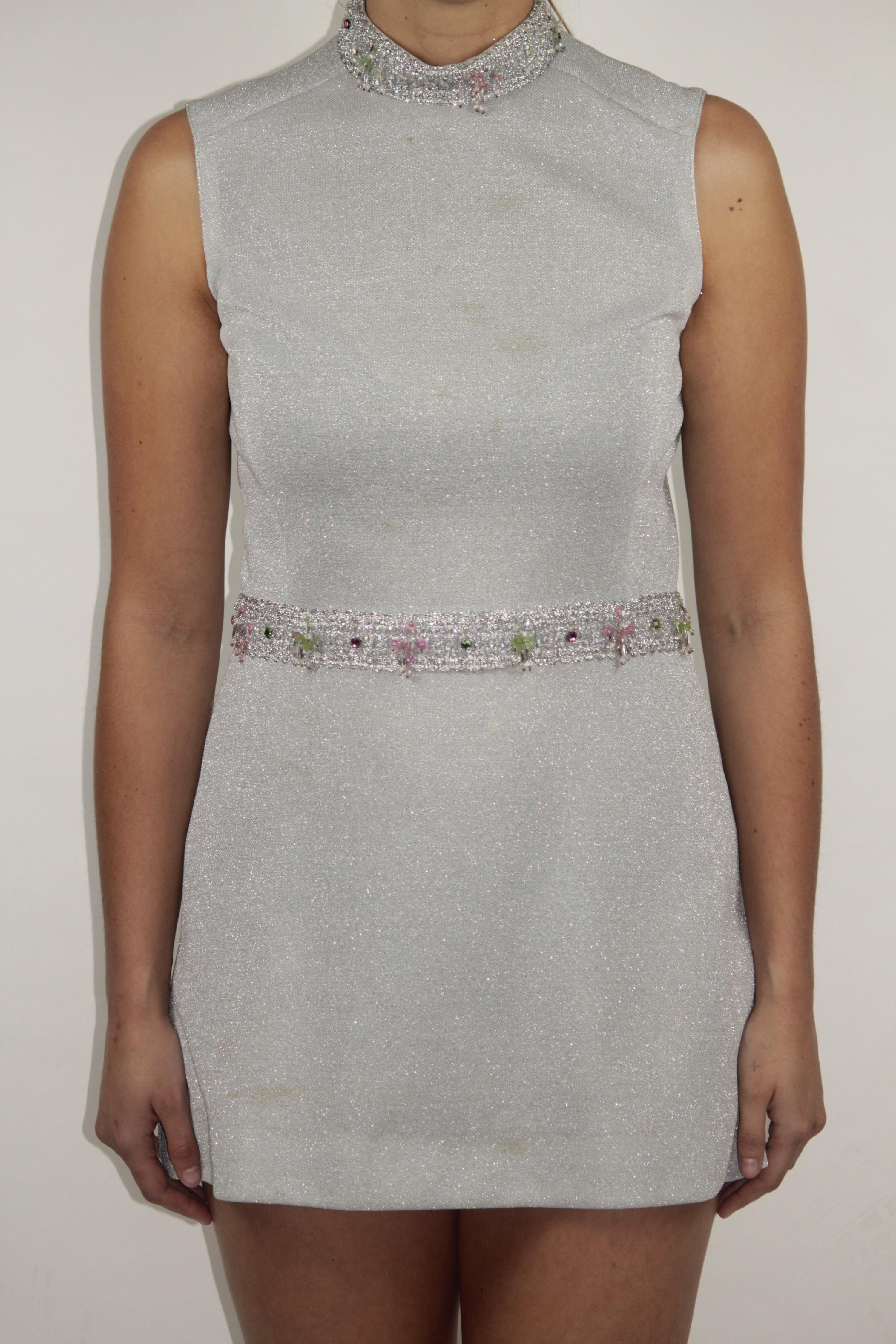 60s Beaded Mini Dress
