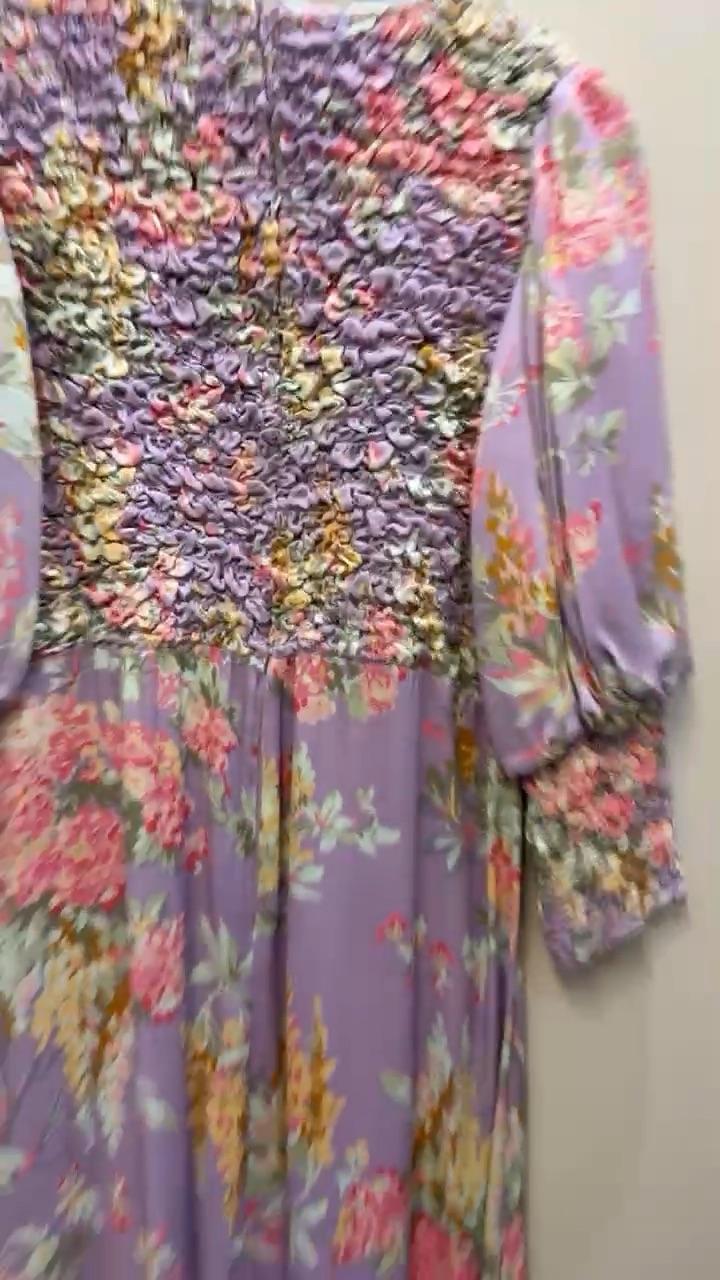 byTiMo Lilac Floral Dress S thumbnail 9