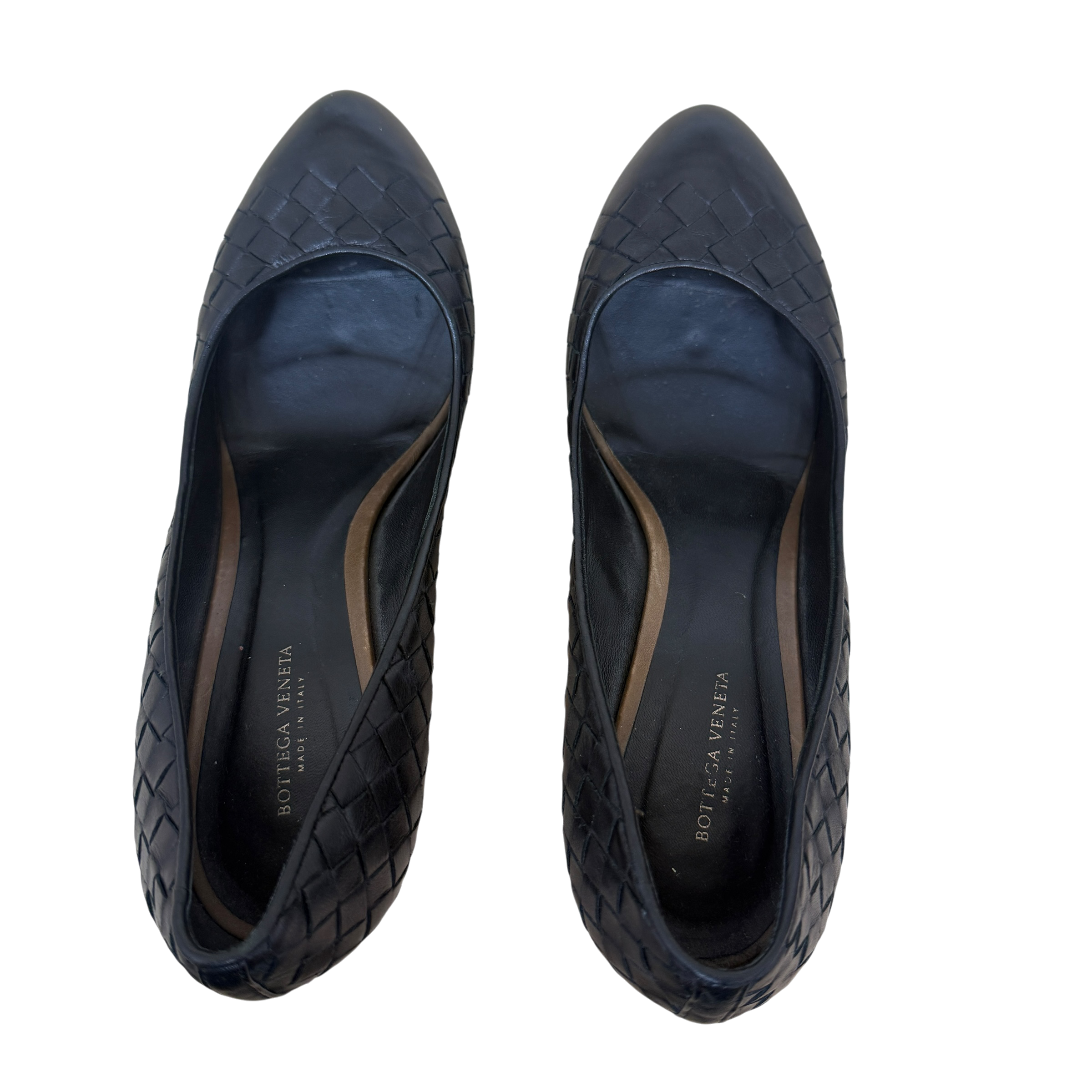 Bottega Veneta Woven Leather Heels Black (Size EU39) thumbnail 5