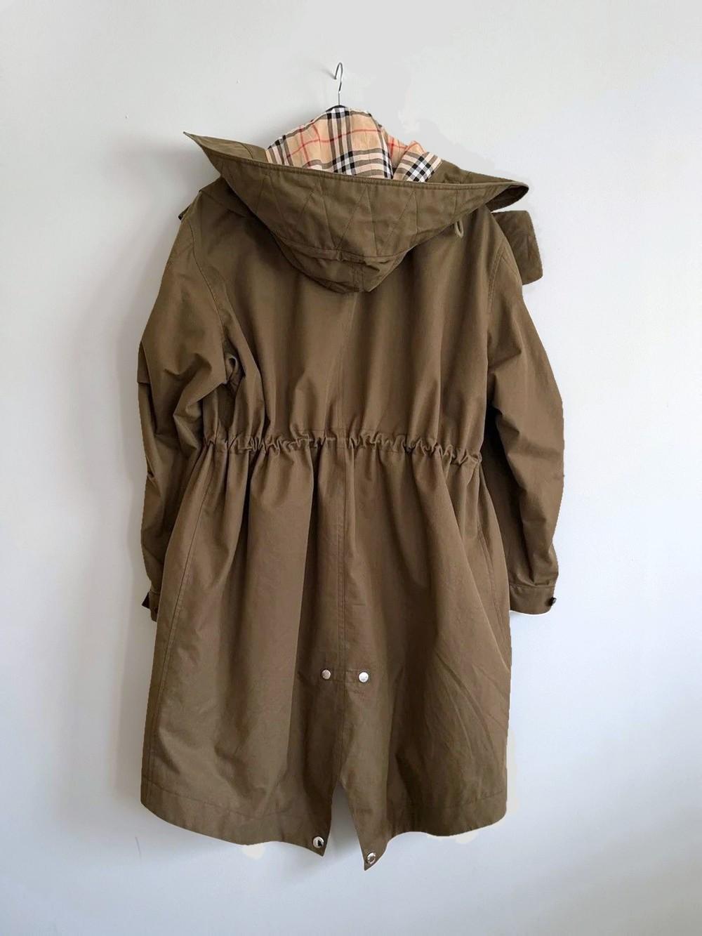 Burberry Check Lined Hooded Parka thumbnail 2