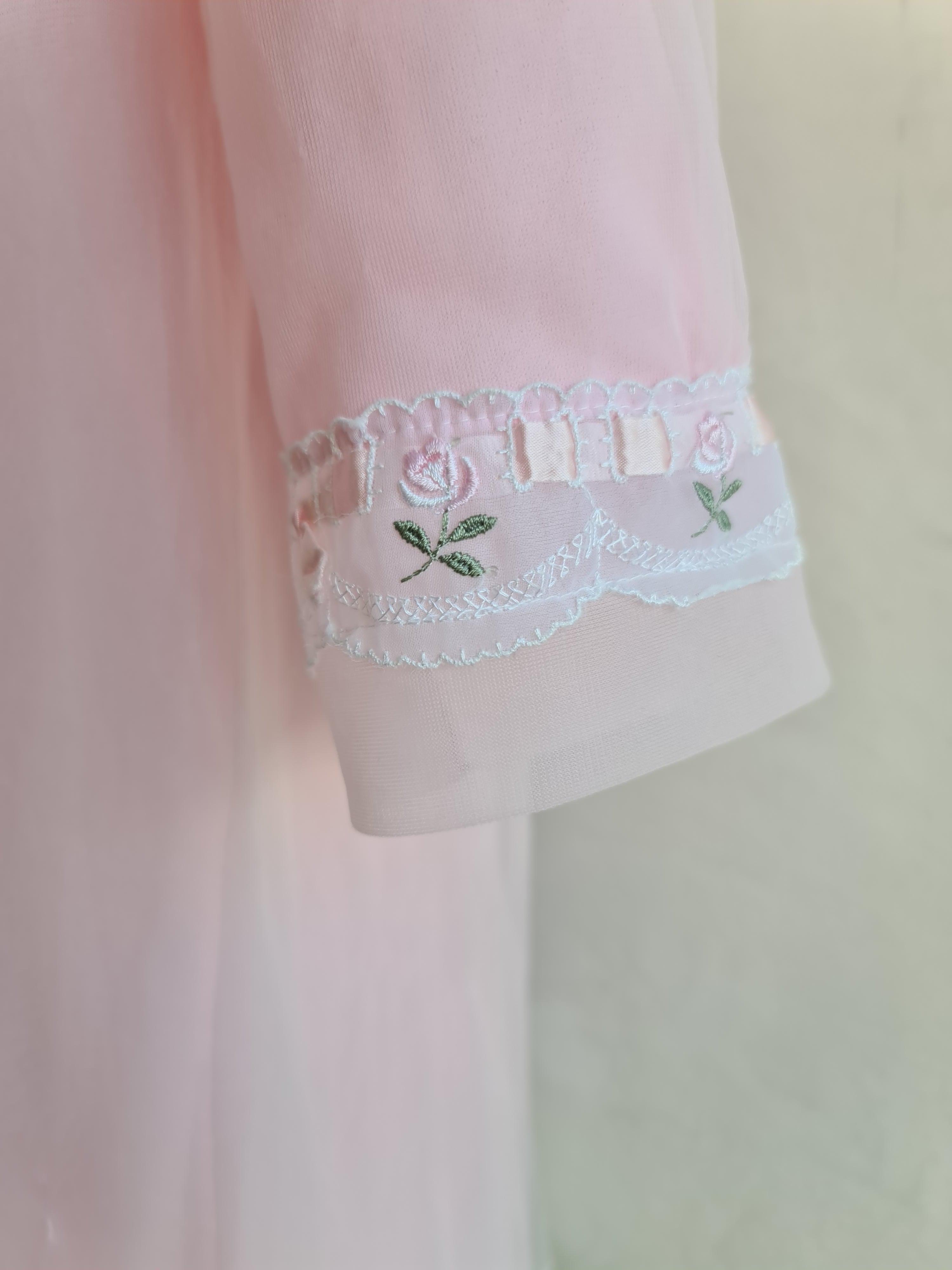 Vintage 50's Baby Pink Gown - size S thumbnail 7