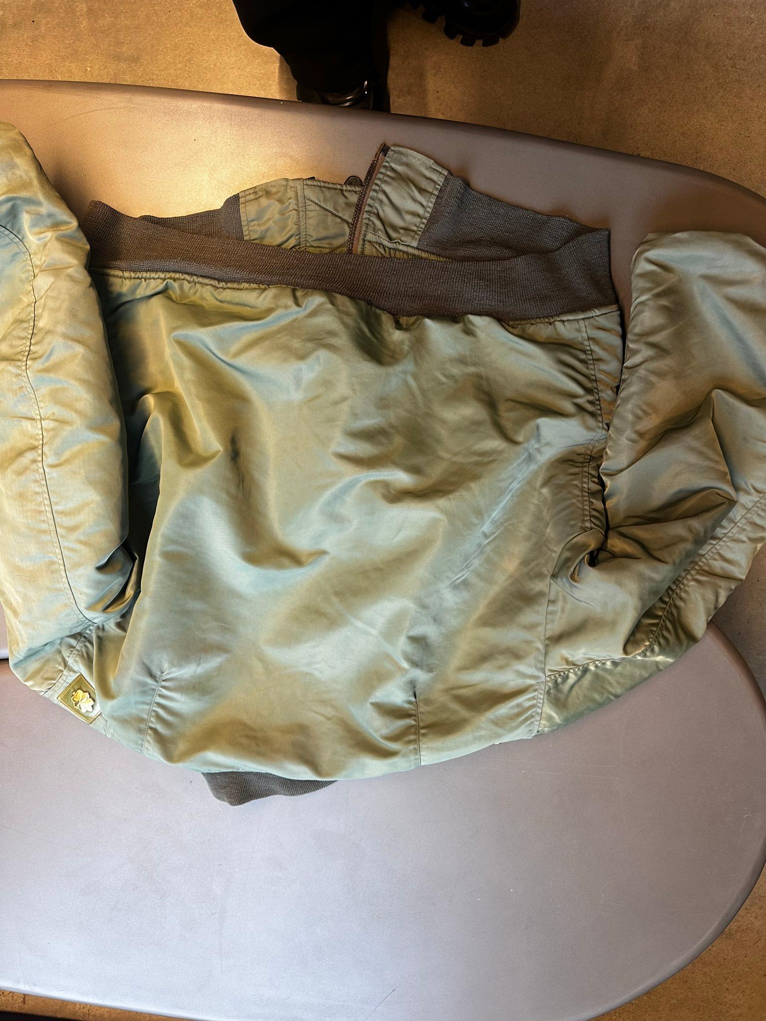 Buzz Rickson’s 57th Fighter Interceptor Squadron MA-1 Flight Jacket Sage Green (Size XL) thumbnail 6