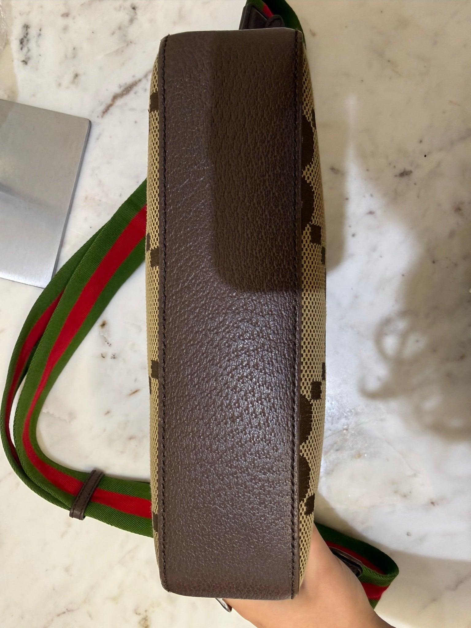 Gucci Monogram Brown Leather Bag thumbnail 10