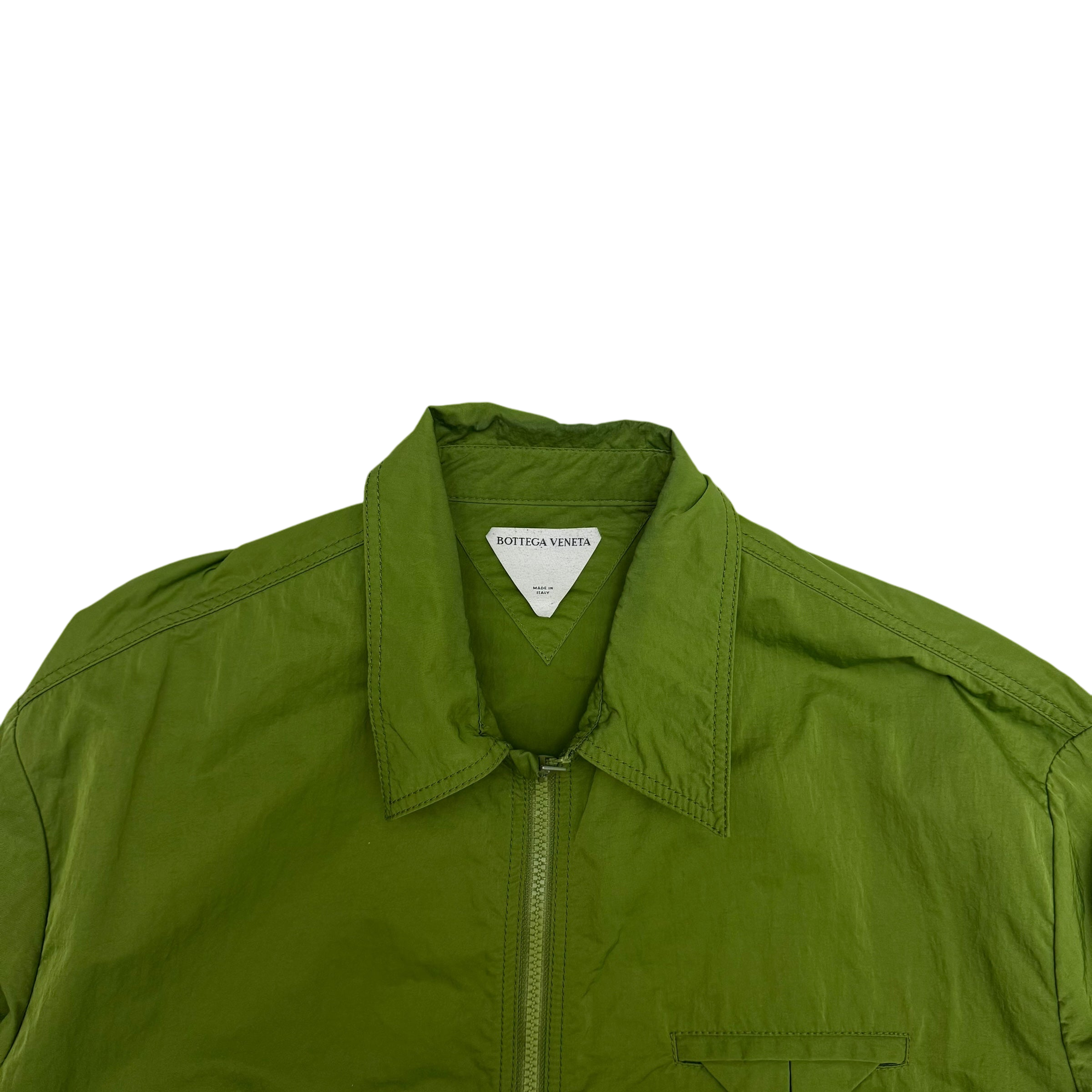 Bottega Veneta Zip Nylon Technical Jacket Green (size XL) thumbnail 2