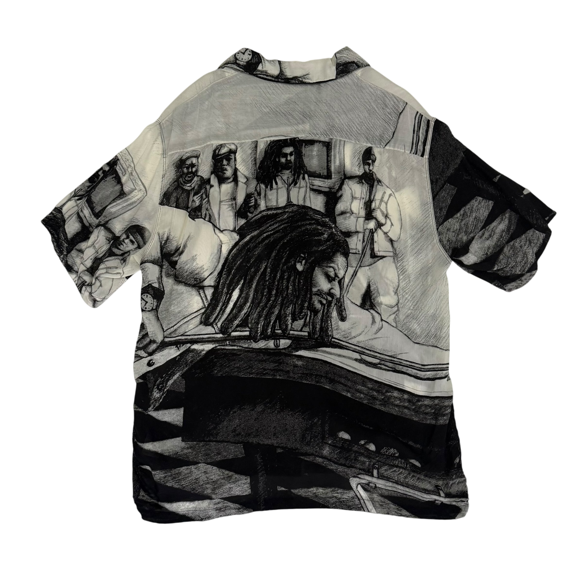 Kapital SS19 Bob Marley Camp-Collar Printed Rayon SS Shirt (Size 4) thumbnail 3