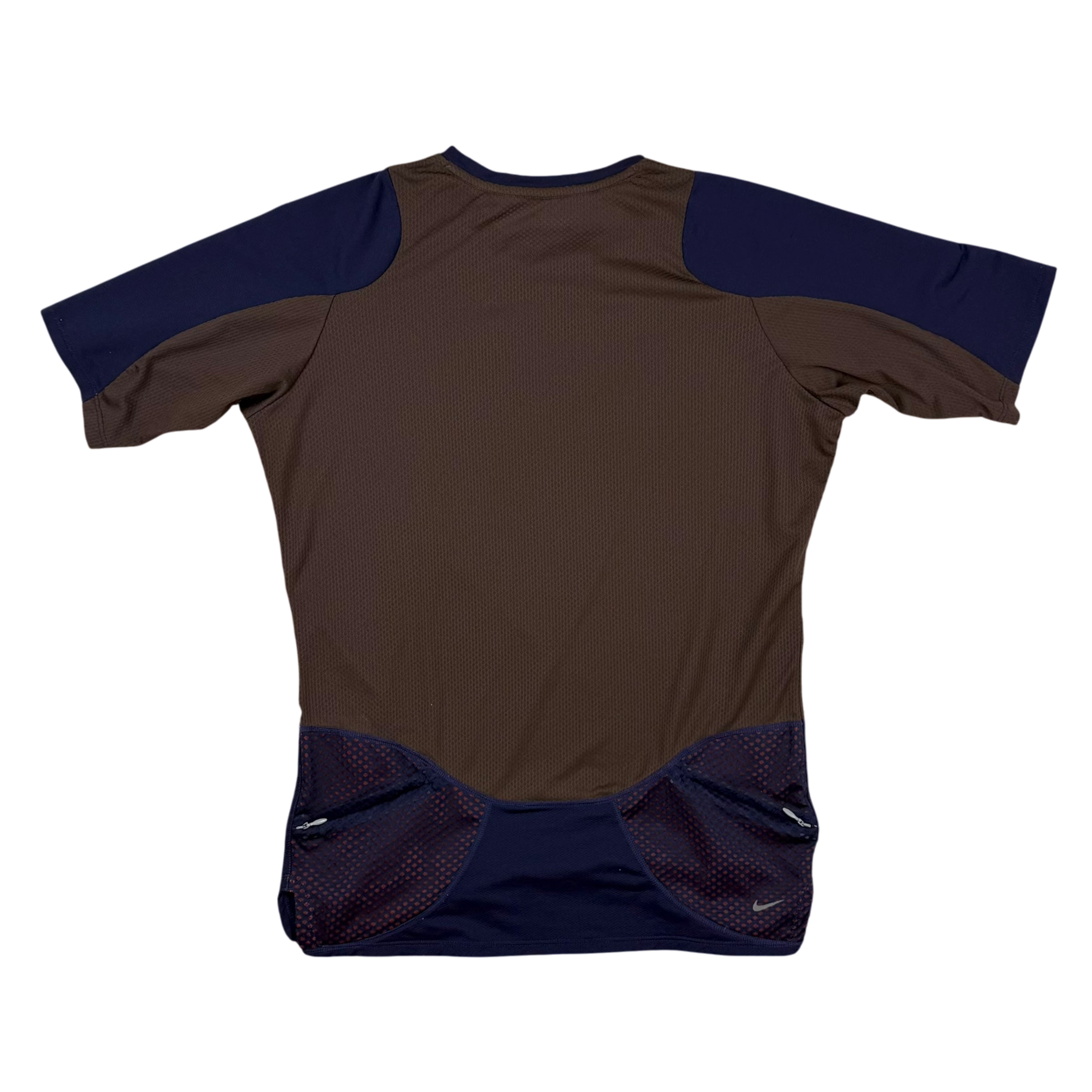 Nike x Undercover Gyakusou AW13 Dri-Fit T-Shirt Navy/Brown (Fits S-M) thumbnail 3