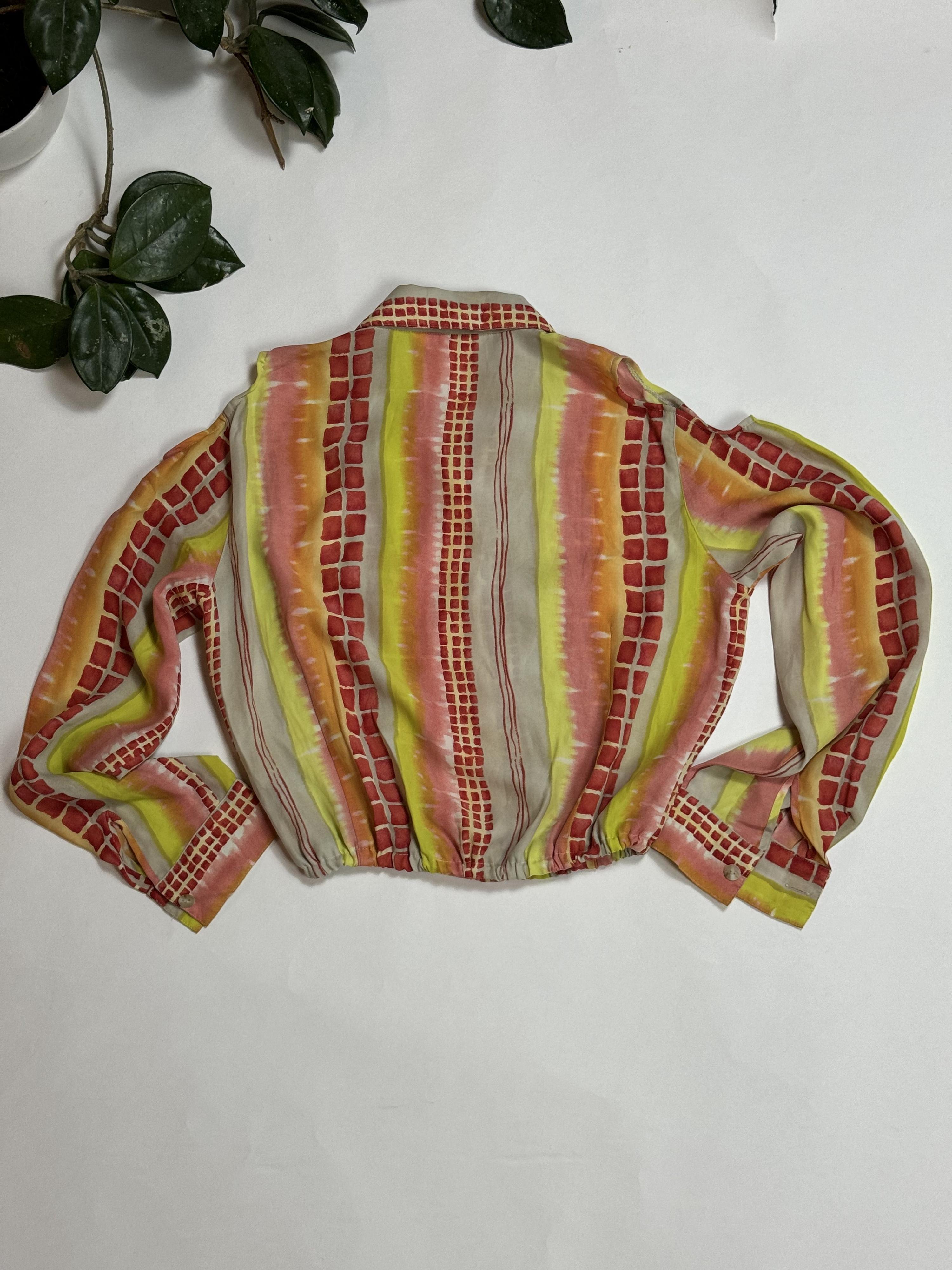 Vintage Japanese Cropped Blouse thumbnail 2