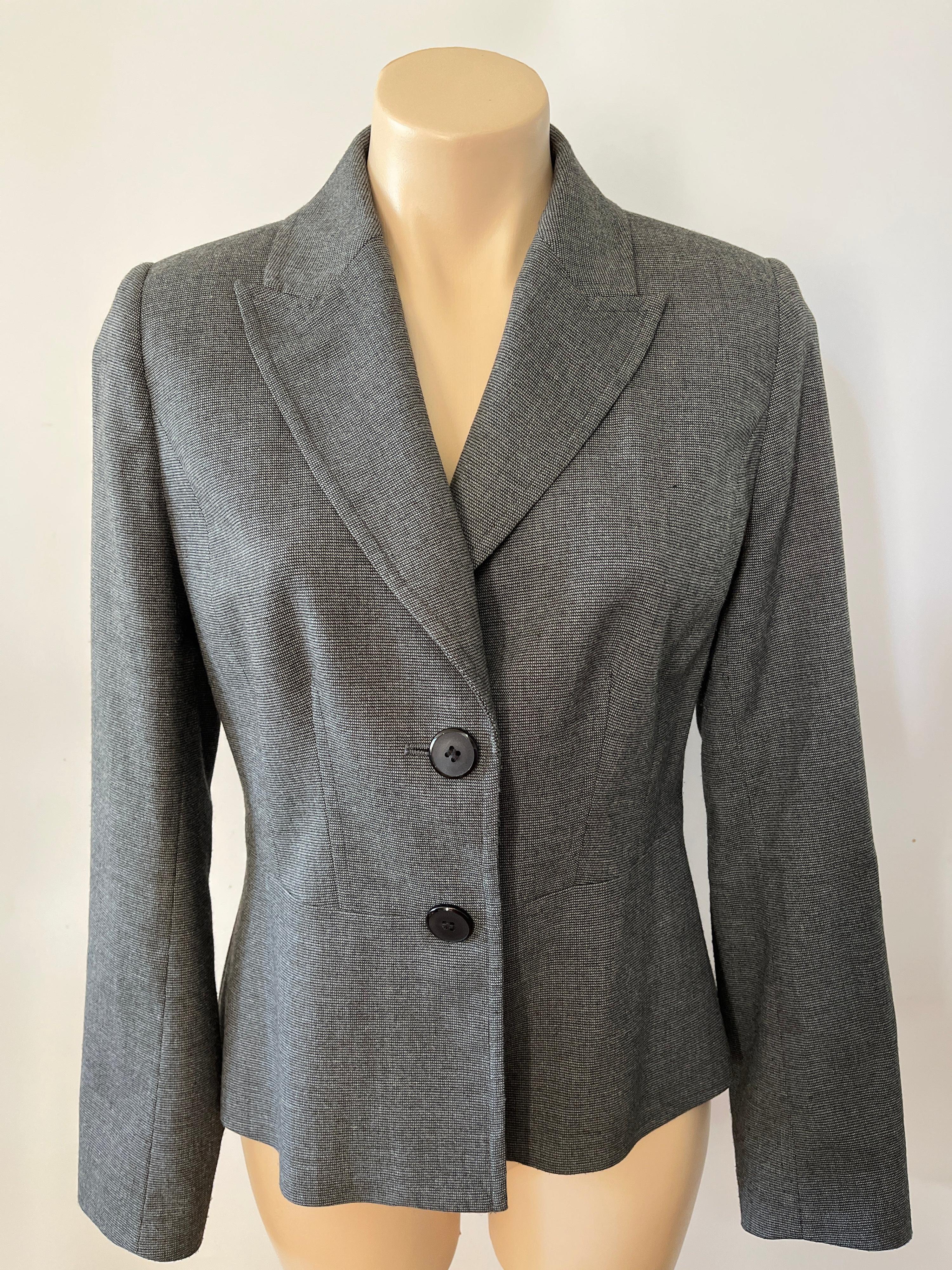 Vintage PERRI CUTTEN Grey Jacket Size 10