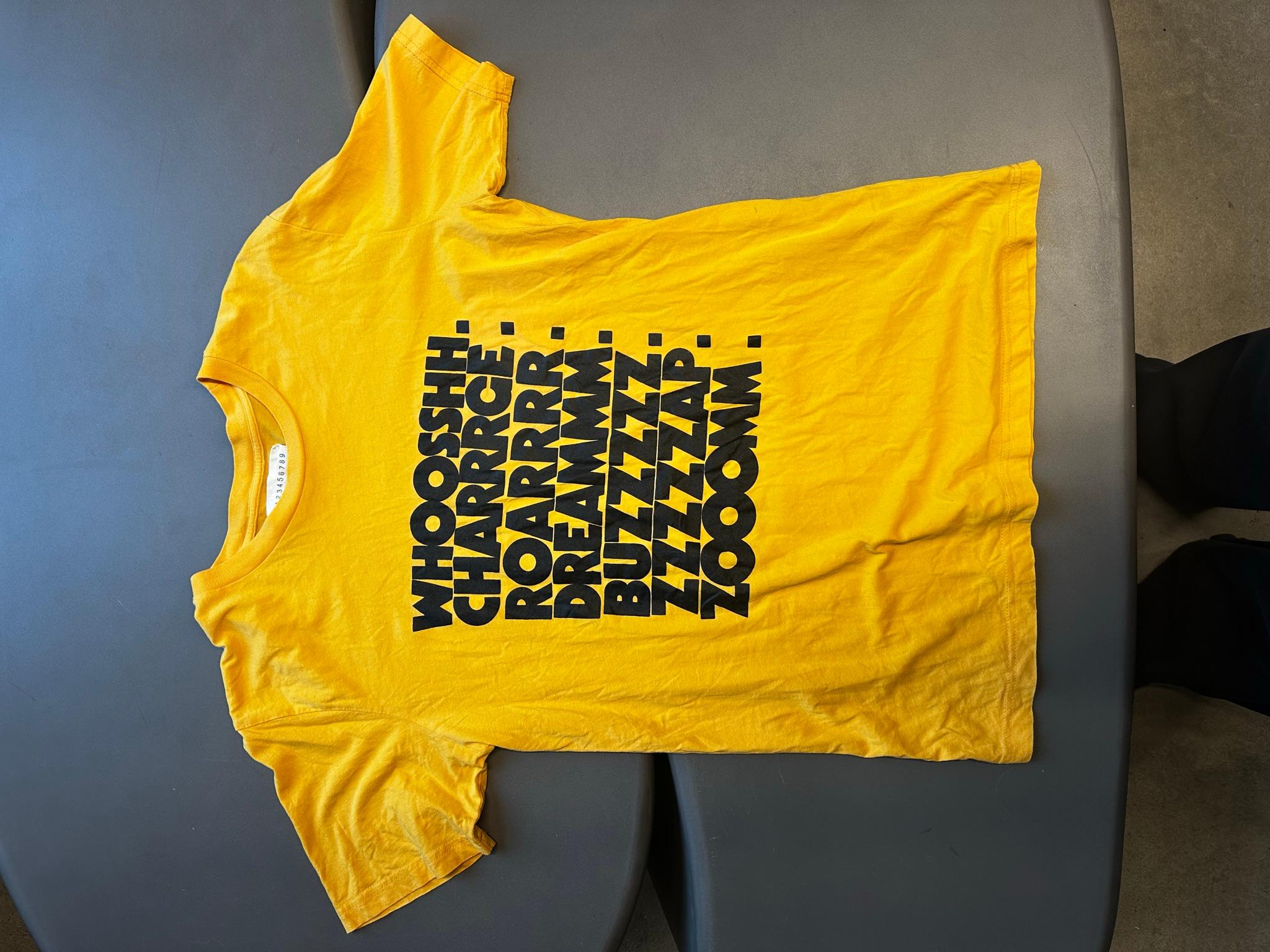 Maison Margiela Line 10 Graphic T-Shirt Yellow (Size 10)