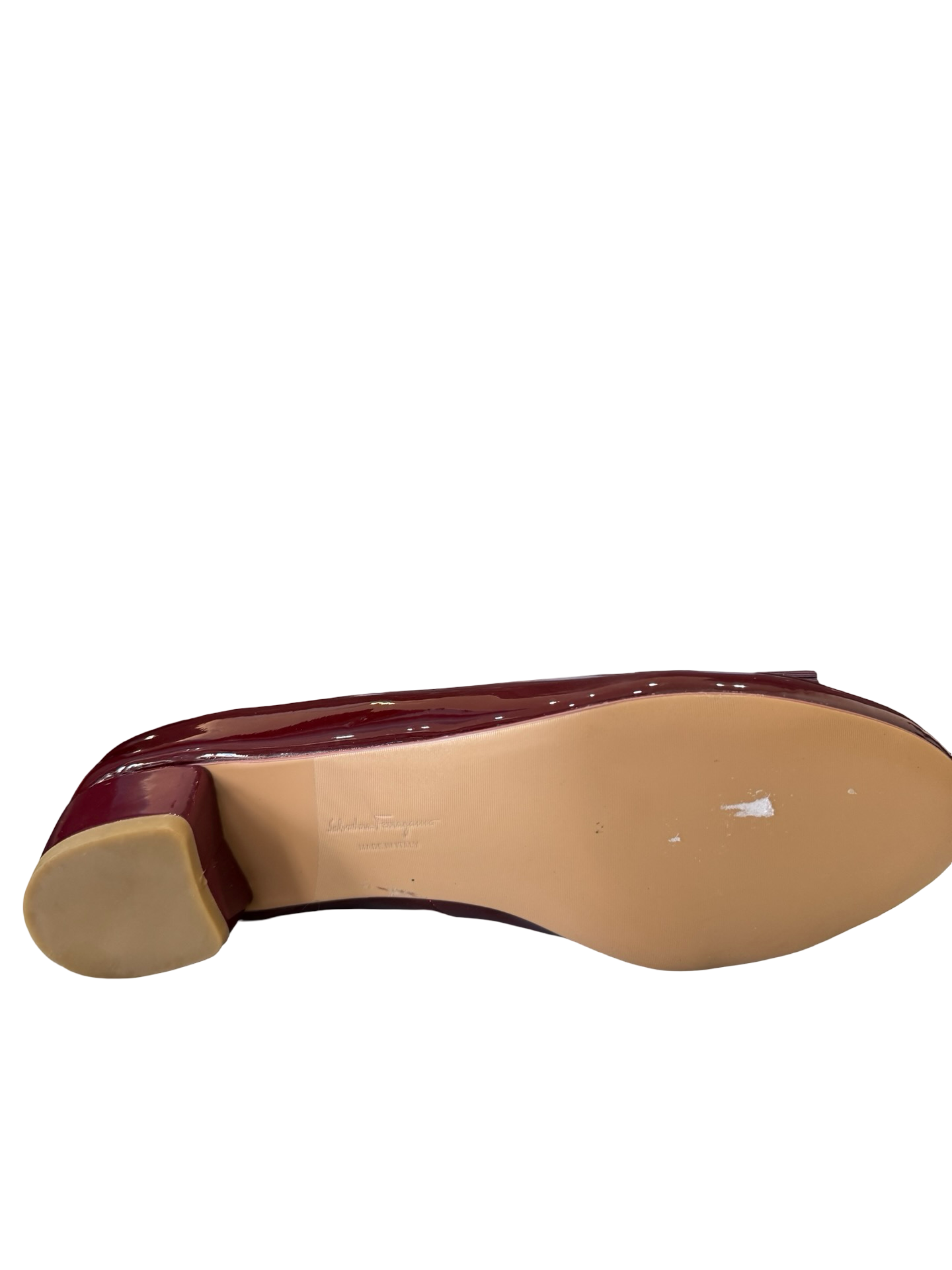 Ferragamo Maroon Patent Pump 40 WDB thumbnail 6