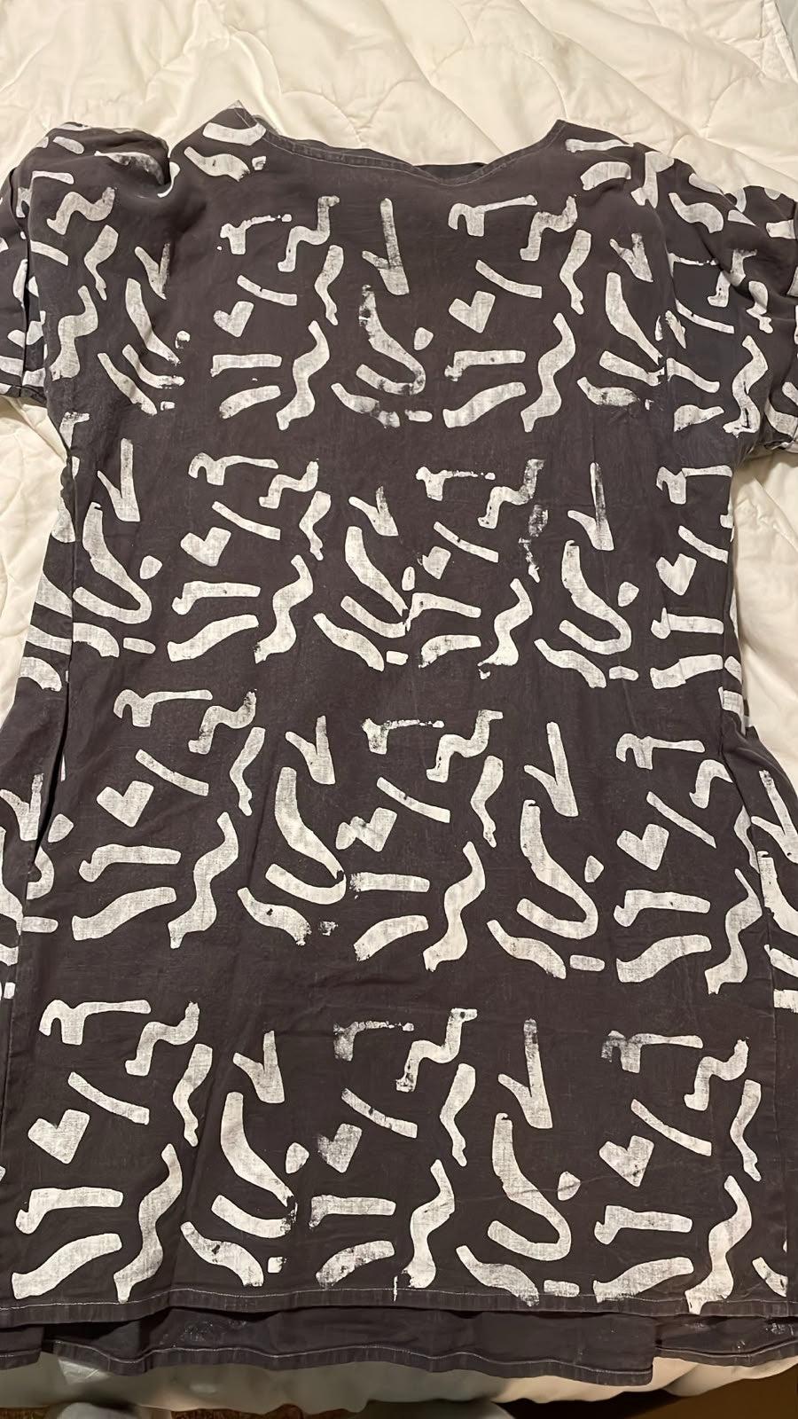 Abbey Rich Hand Painted Short Sleeve Dress 10