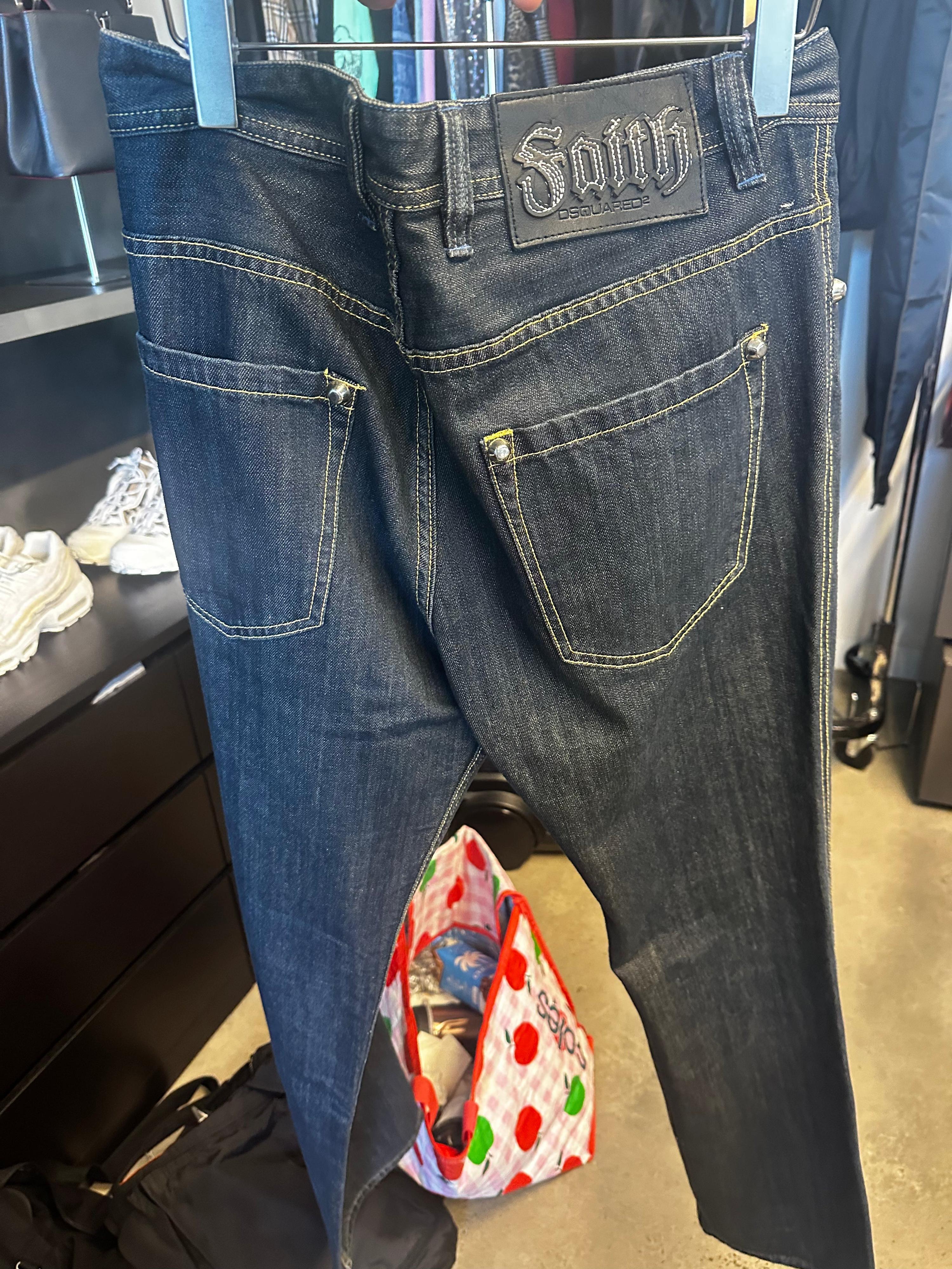 Dsquared2 ‘Faith’ Dark Wash Jeans Indigo Blue (Size 33”)