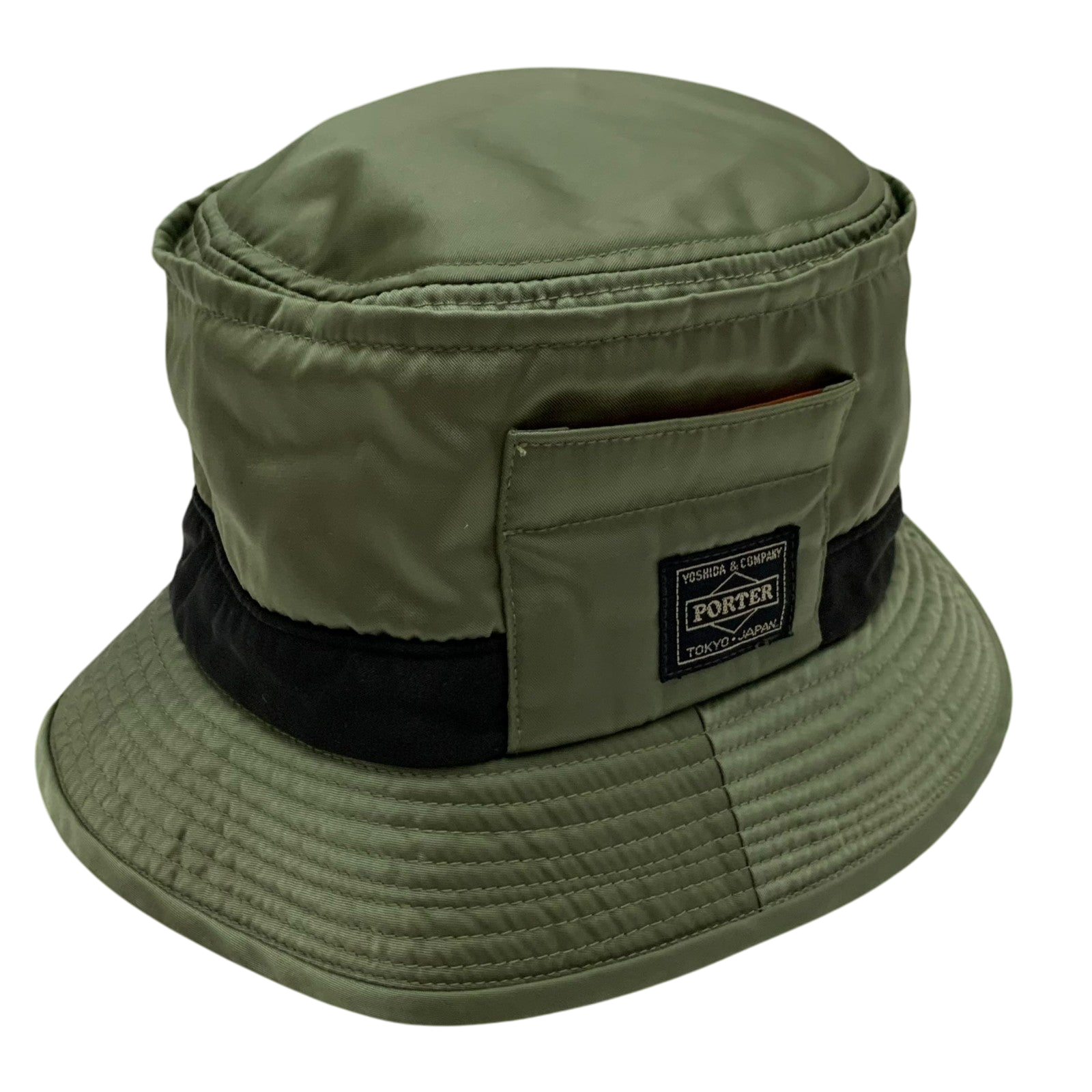 Porter x Beams Bucket Hat Military Green thumbnail 2